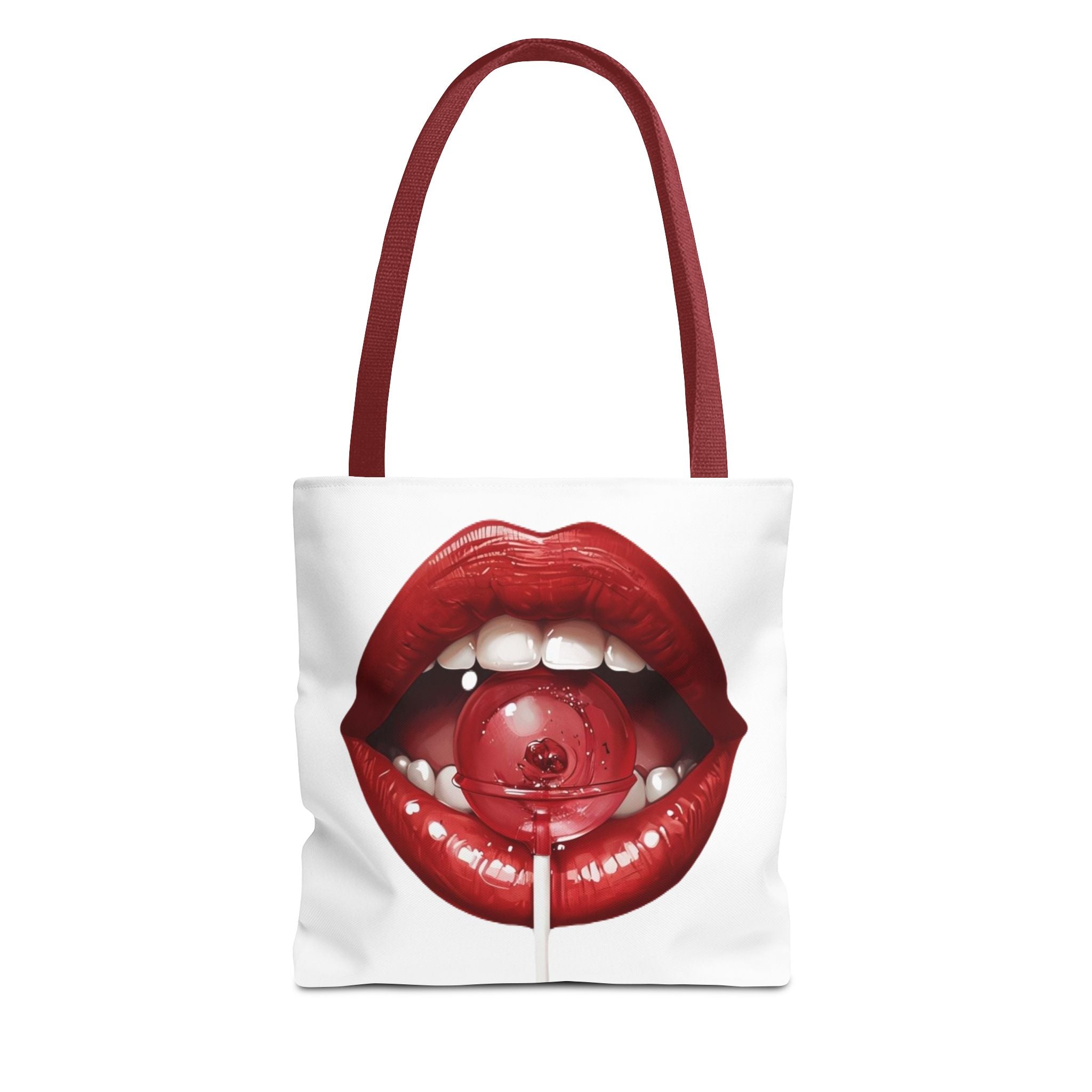 Bold Lip Art Tote Bag - Stylish and Fun Carryall for Everyday Use, Perfect Gift for Fashion Lovers, Beach Days, Birthdays, Shopping!