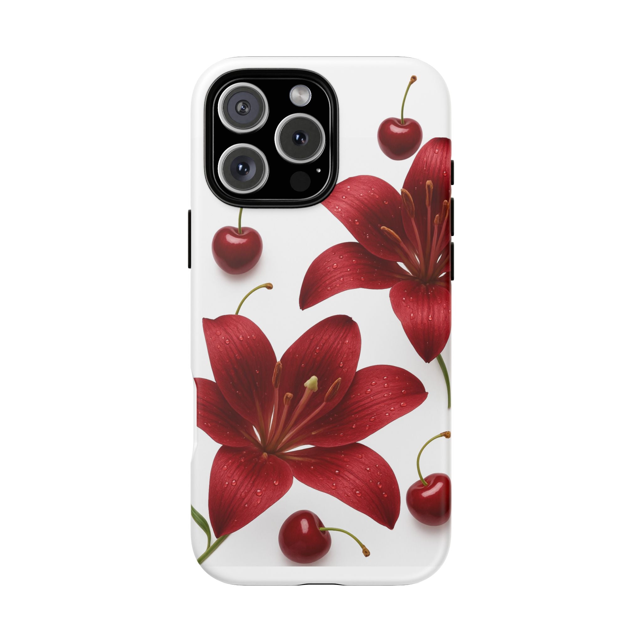 Floral Tough Phone Case, Beautiful Floral Design, Gift for Her, Risk Resistant Cover, Trendy Smartphone Accessory