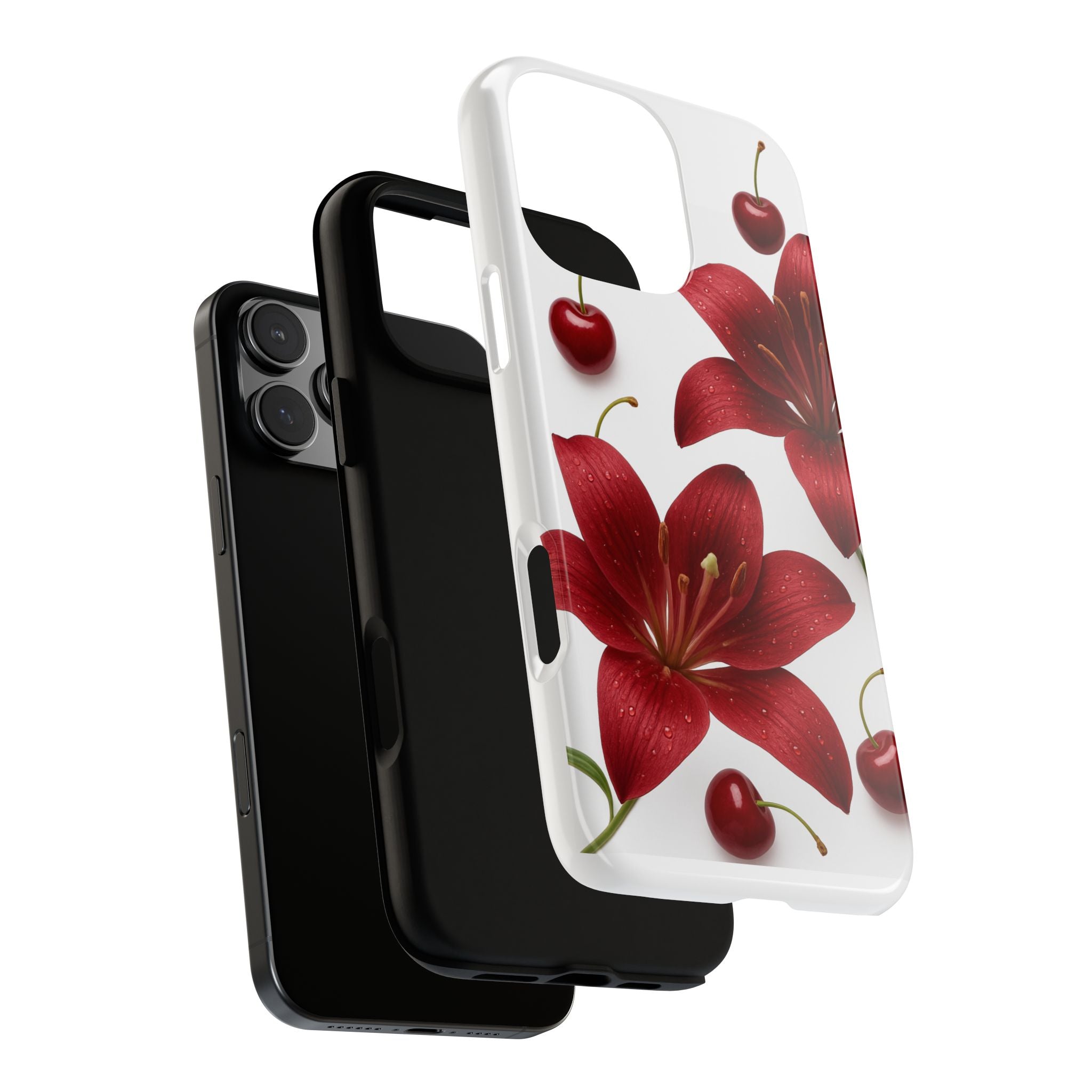 Floral Tough Phone Case, Beautiful Floral Design, Gift for Her, Risk Resistant Cover, Trendy Smartphone Accessory
