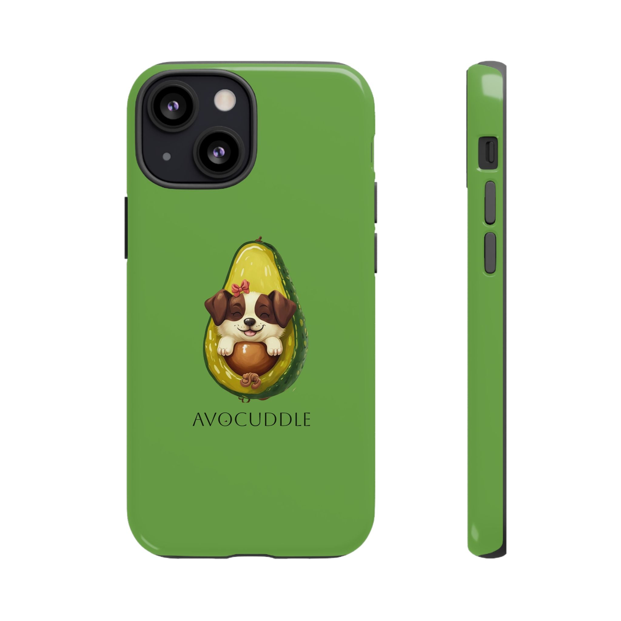 Cute Avocado Dog Phone Case - Pet Lover Gift, Animal Phone Cover, Quirky Accessory, Dog Mom Present, Custom Phone Case