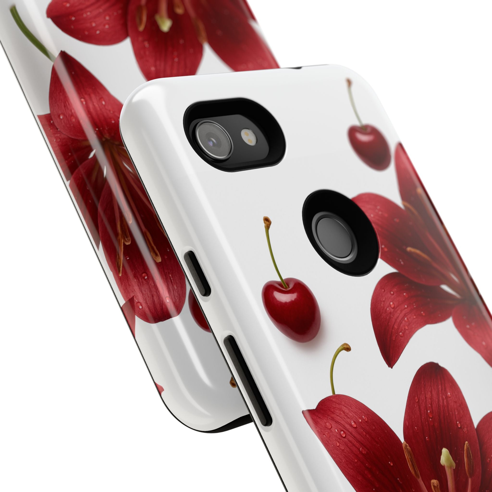 Floral Tough Phone Case, Beautiful Floral Design, Gift for Her, Risk Resistant Cover, Trendy Smartphone Accessory