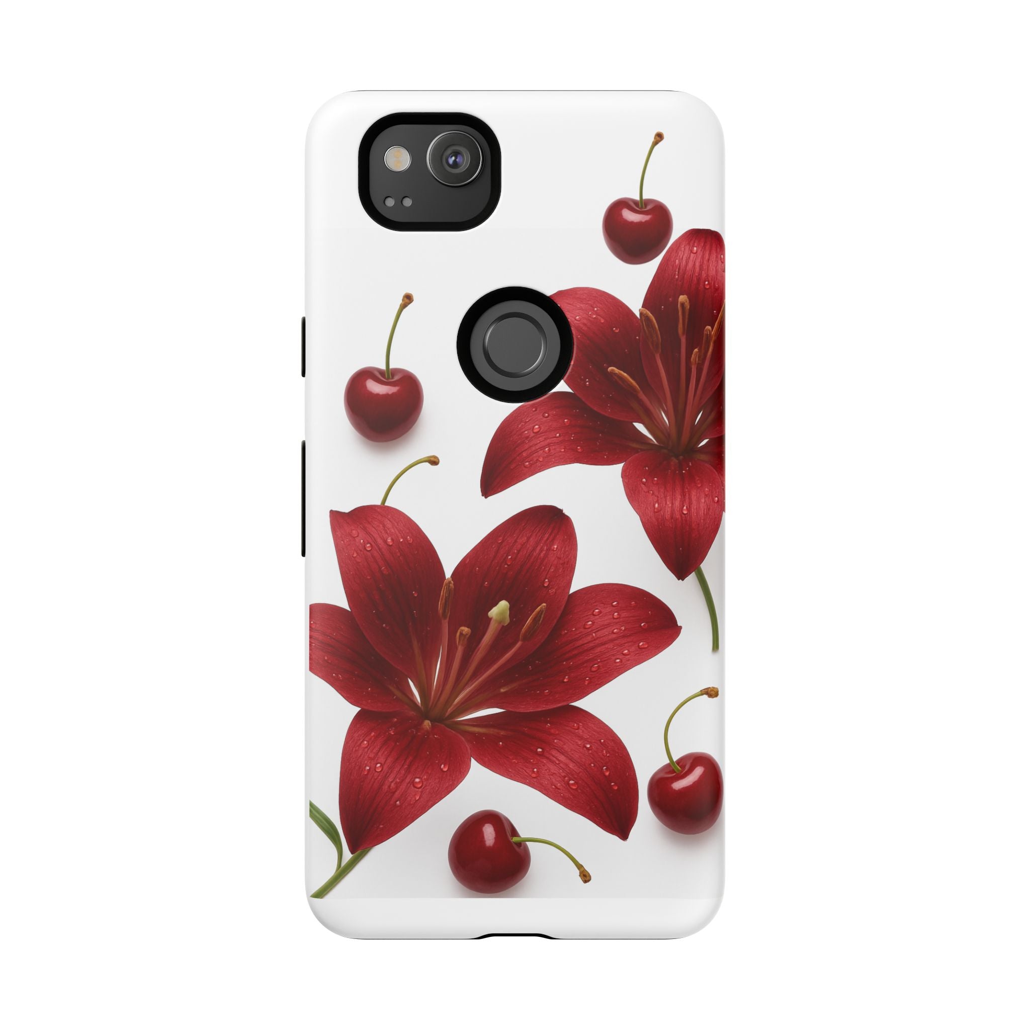 Floral Tough Phone Case, Beautiful Floral Design, Gift for Her, Risk Resistant Cover, Trendy Smartphone Accessory