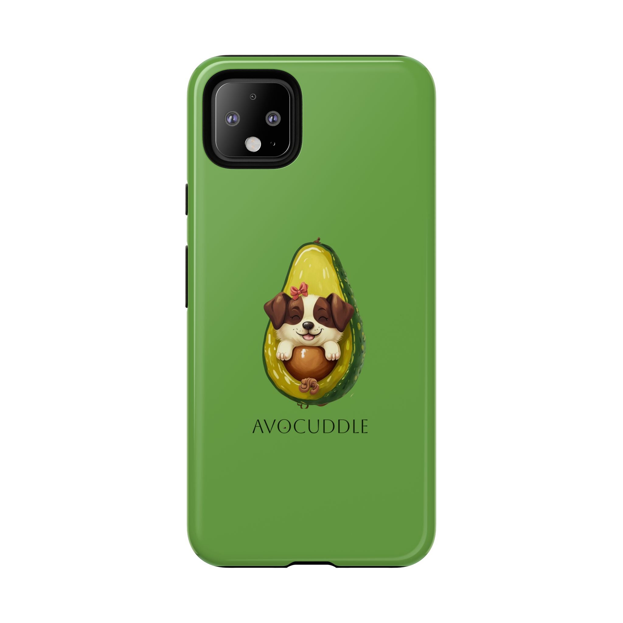 Cute Avocado Dog Phone Case - Pet Lover Gift, Animal Phone Cover, Quirky Accessory, Dog Mom Present, Custom Phone Case