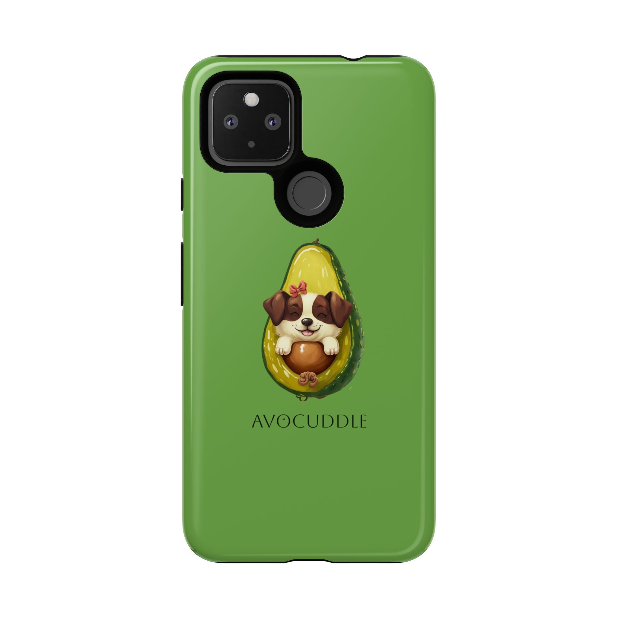 Cute Avocado Dog Phone Case - Pet Lover Gift, Animal Phone Cover, Quirky Accessory, Dog Mom Present, Custom Phone Case