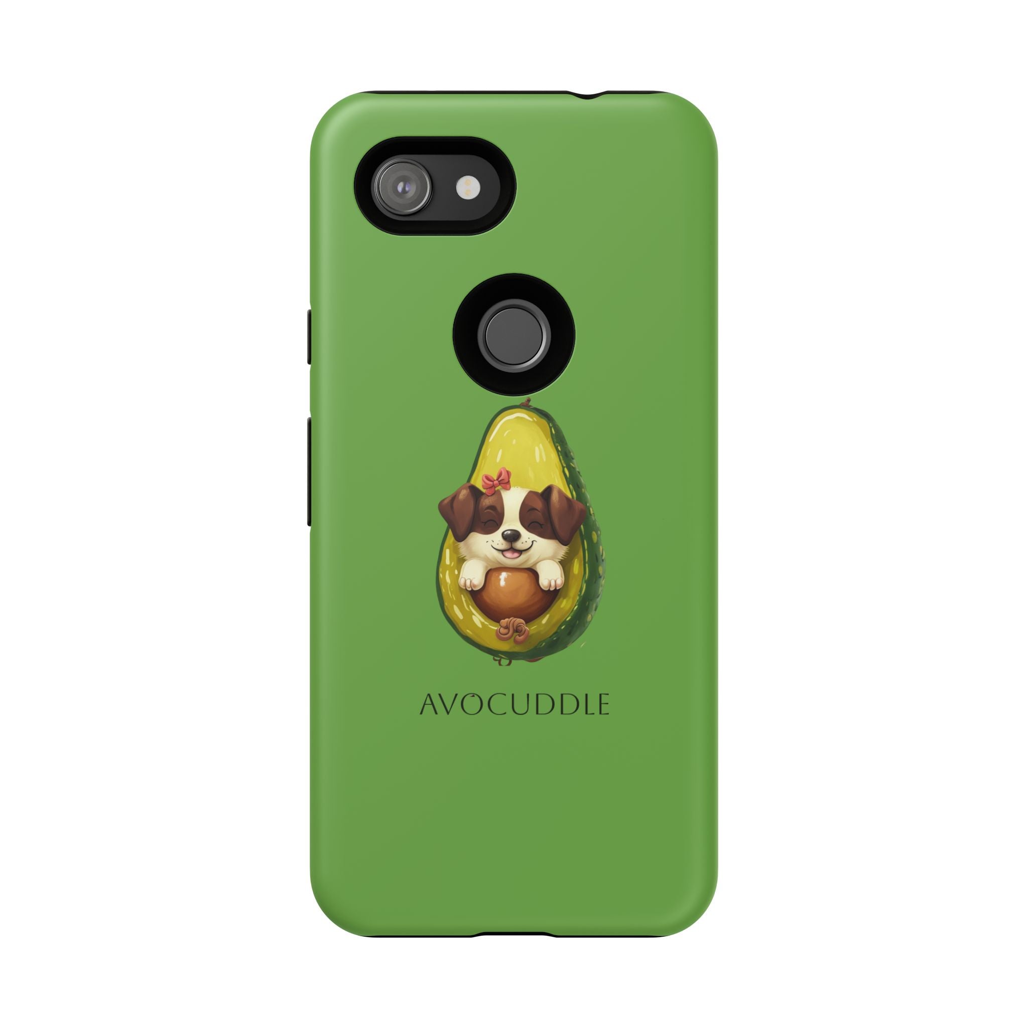 Cute Avocado Dog Phone Case - Pet Lover Gift, Animal Phone Cover, Quirky Accessory, Dog Mom Present, Custom Phone Case
