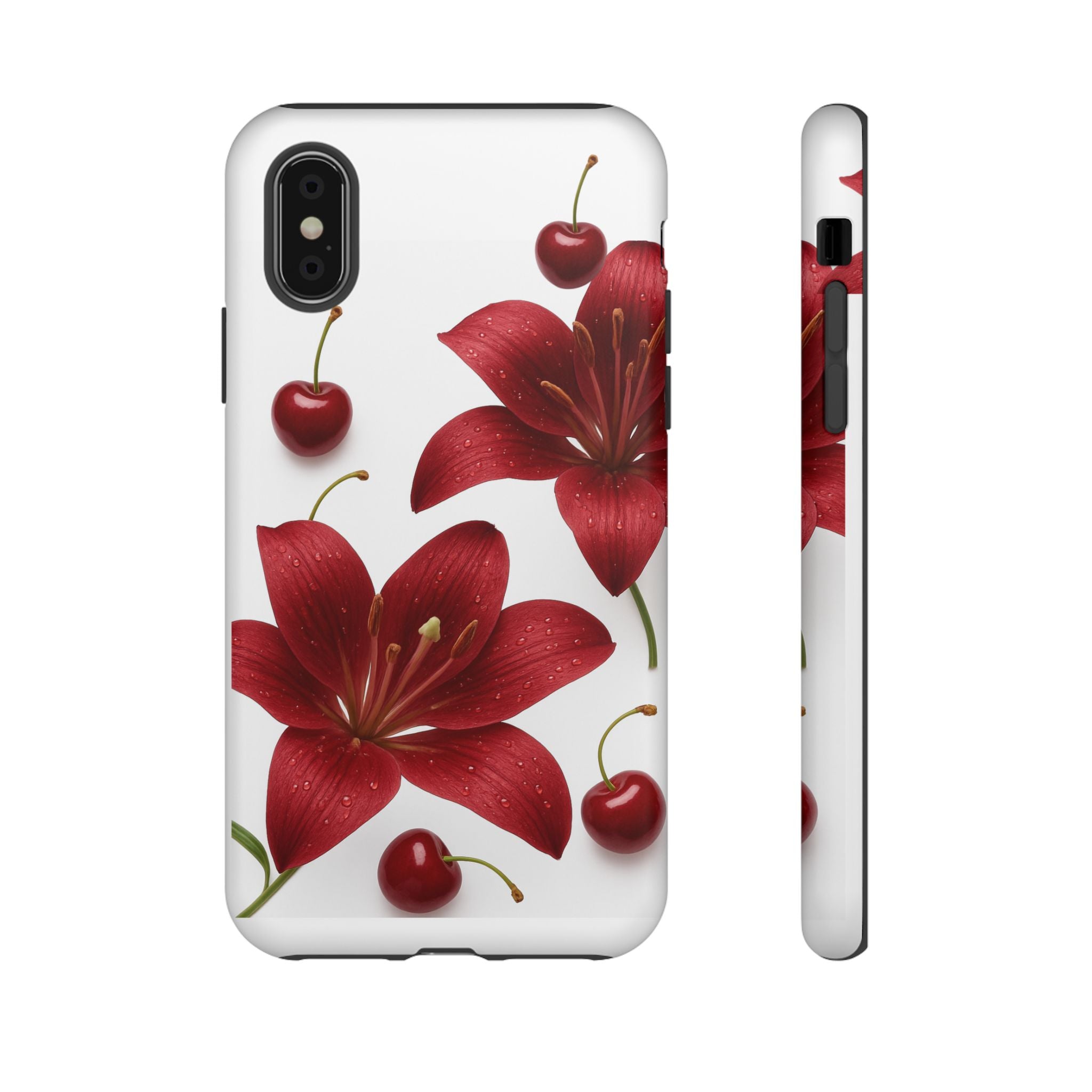 Floral Tough Phone Case, Beautiful Floral Design, Gift for Her, Risk Resistant Cover, Trendy Smartphone Accessory