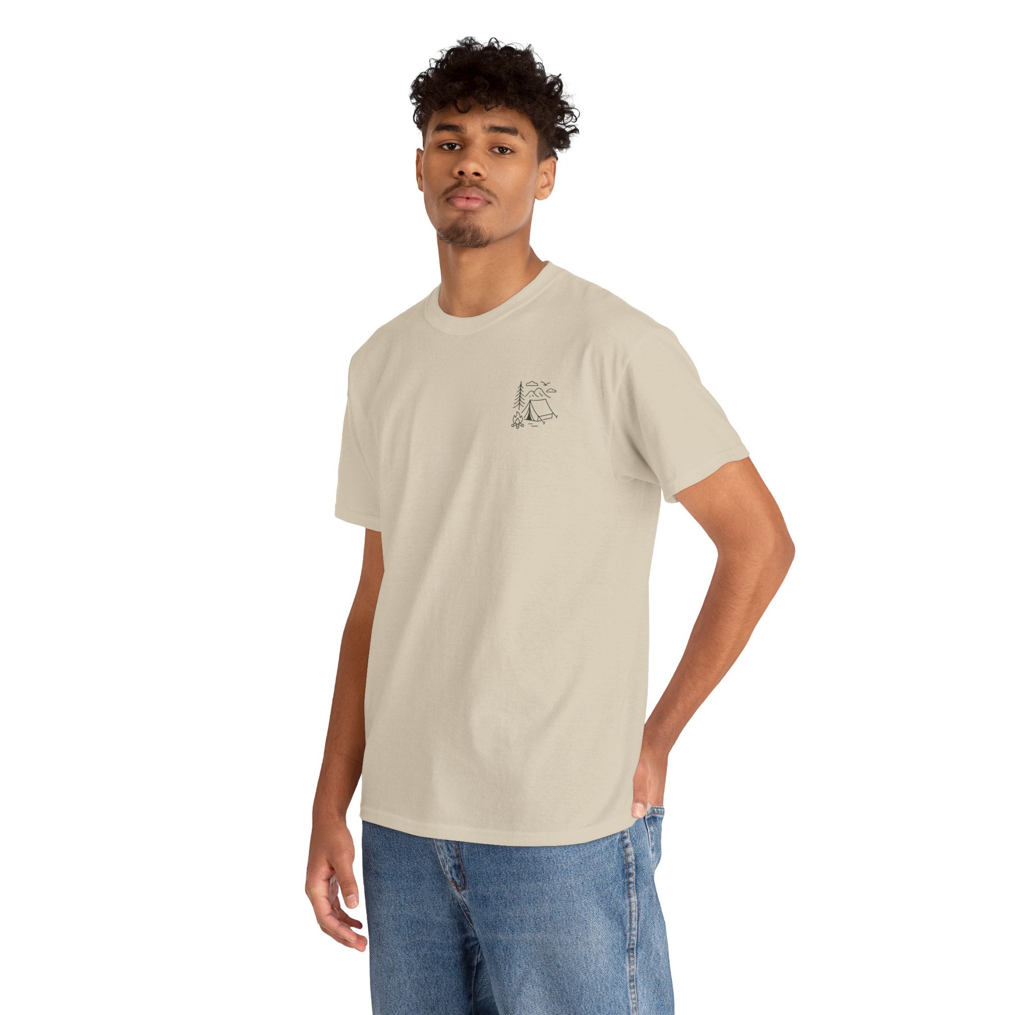 Camping Country Wild West Life Tee, Unisex Heavy Cotton T-Shirt, Adventure Shirt, Outdoor Apparel, Nature Lover Gift, Festival Wear
