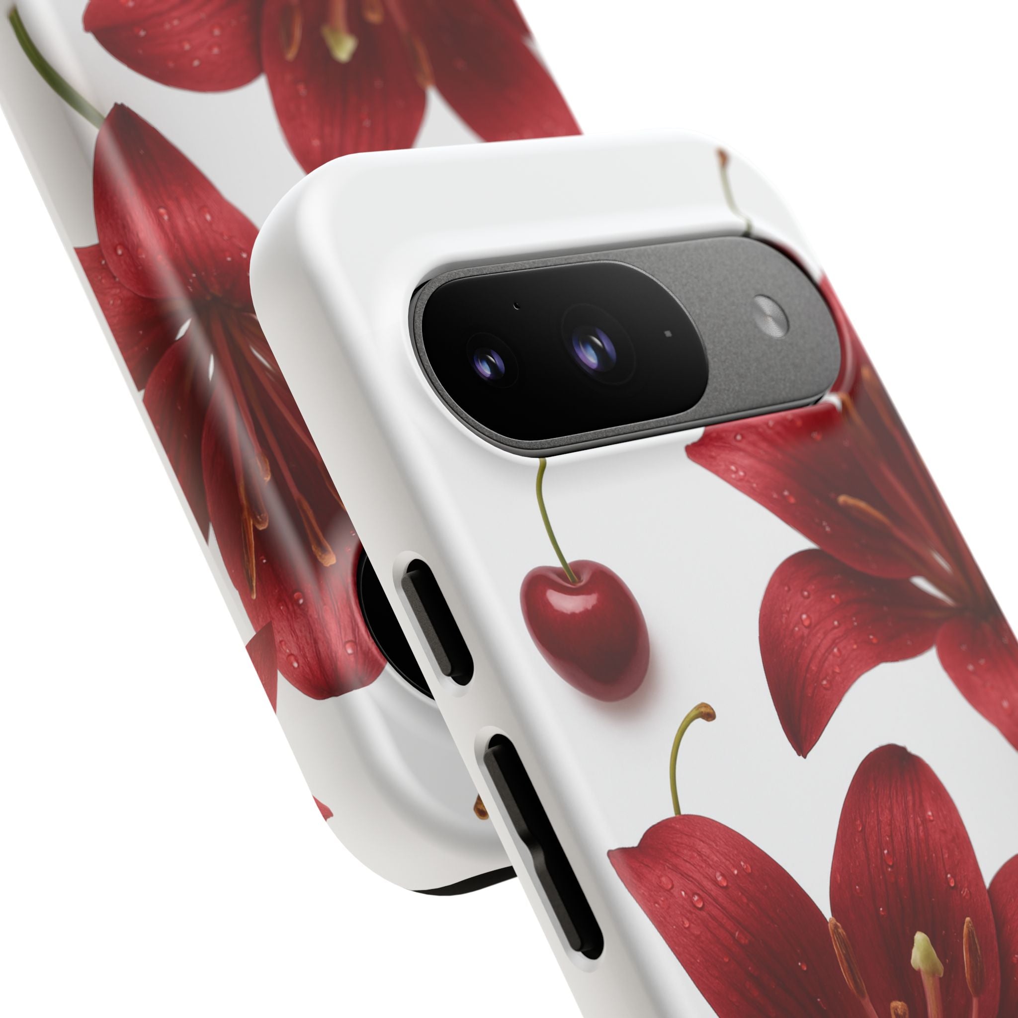 Floral Tough Phone Case, Beautiful Floral Design, Gift for Her, Risk Resistant Cover, Trendy Smartphone Accessory