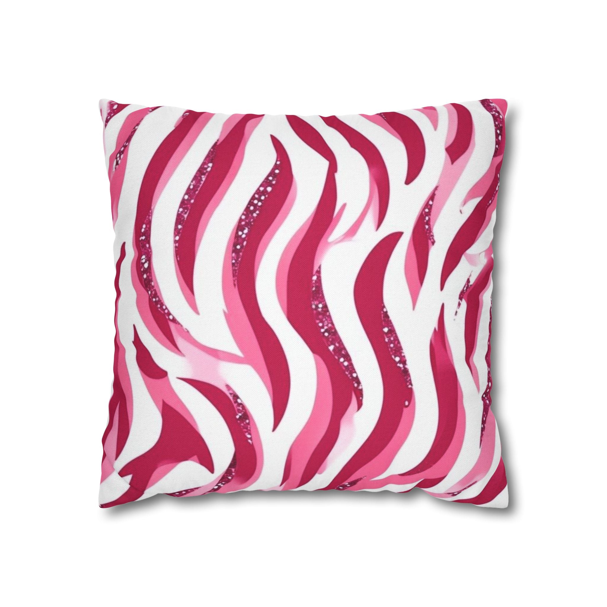 Vibrant Zebra Print Pillowcase, Home Decor, Couch Accent, Gift for Her, Animal Print Decor