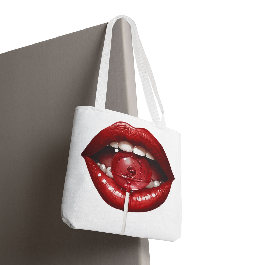 Bold Lip Art Tote Bag - Stylish and Fun Carryall for Everyday Use, Perfect Gift for Fashion Lovers, Beach Days, Birthdays, Shopping!