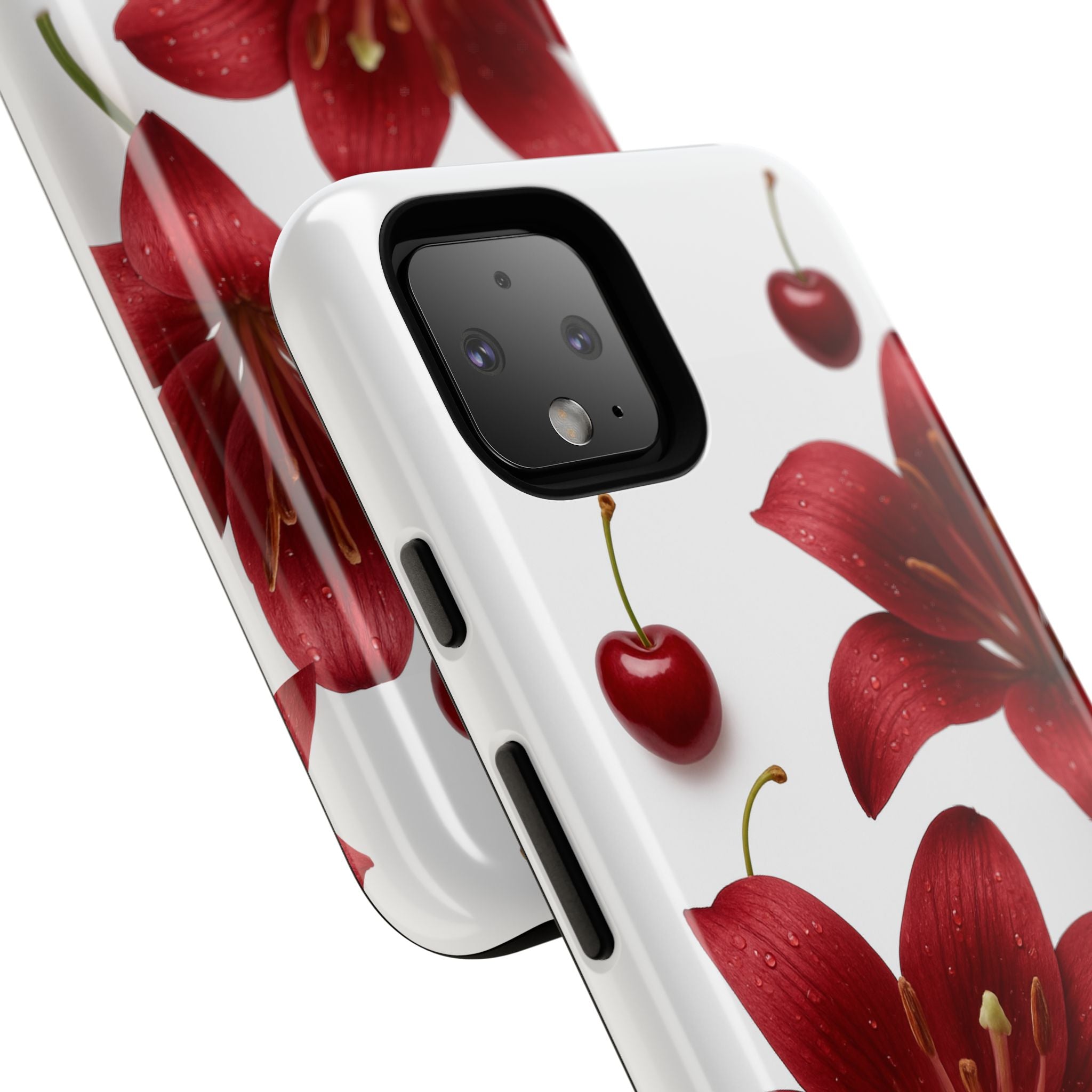 Floral Tough Phone Case, Beautiful Floral Design, Gift for Her, Risk Resistant Cover, Trendy Smartphone Accessory