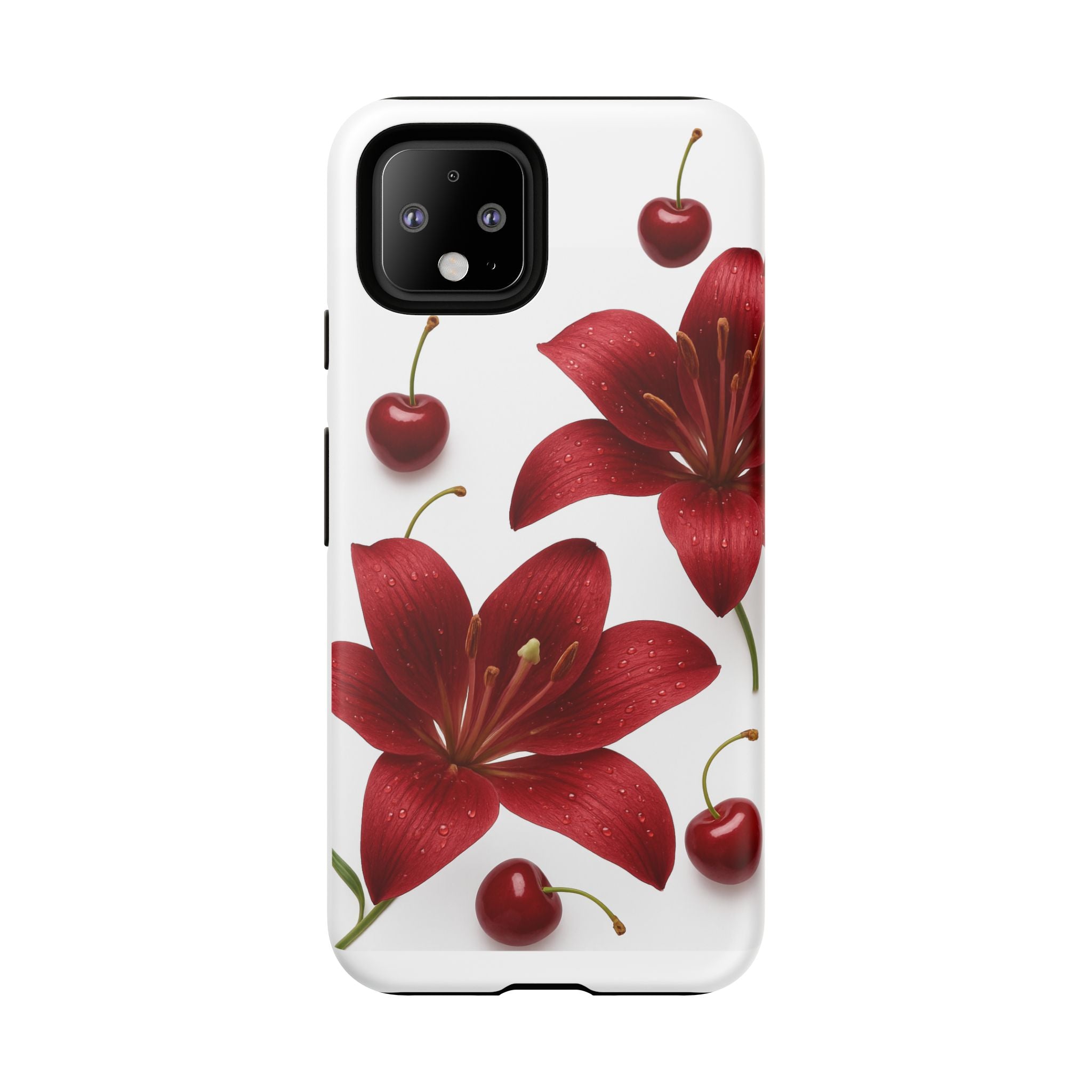 Floral Tough Phone Case, Beautiful Floral Design, Gift for Her, Risk Resistant Cover, Trendy Smartphone Accessory
