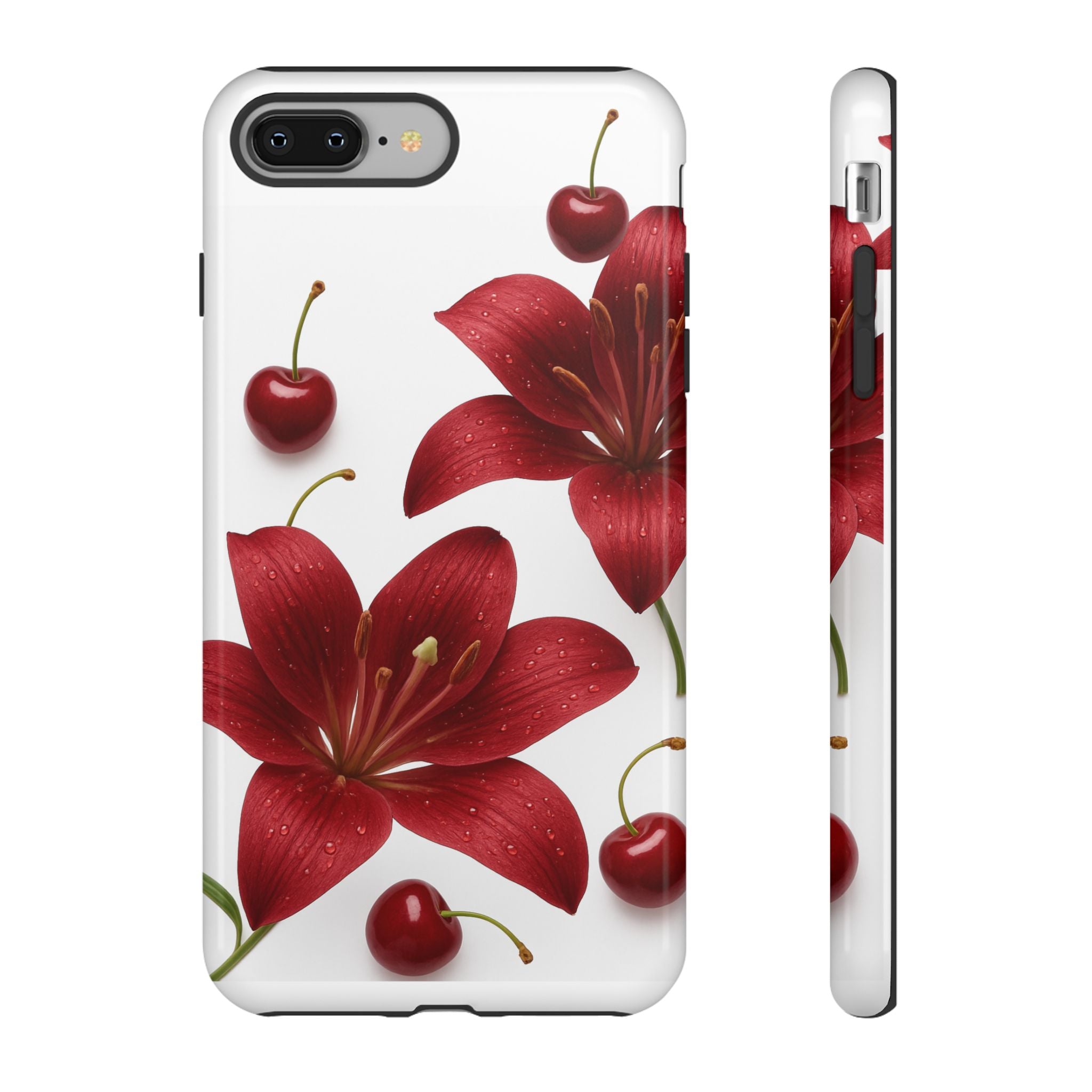 Floral Tough Phone Case, Beautiful Floral Design, Gift for Her, Risk Resistant Cover, Trendy Smartphone Accessory