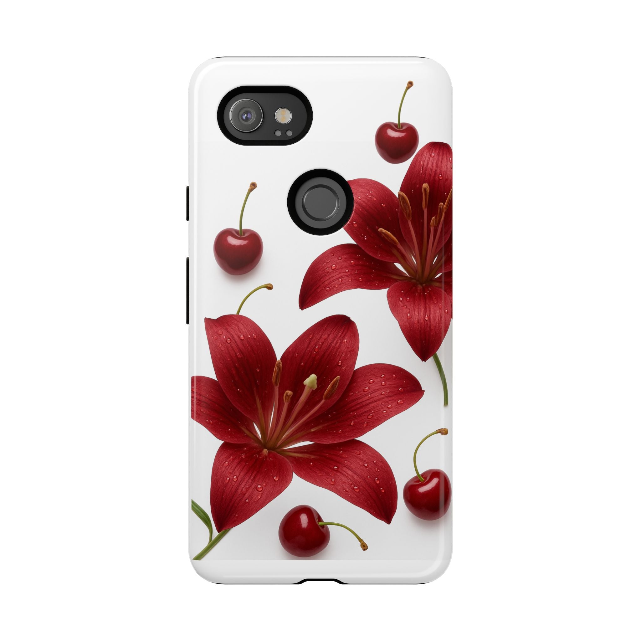 Floral Tough Phone Case, Beautiful Floral Design, Gift for Her, Risk Resistant Cover, Trendy Smartphone Accessory