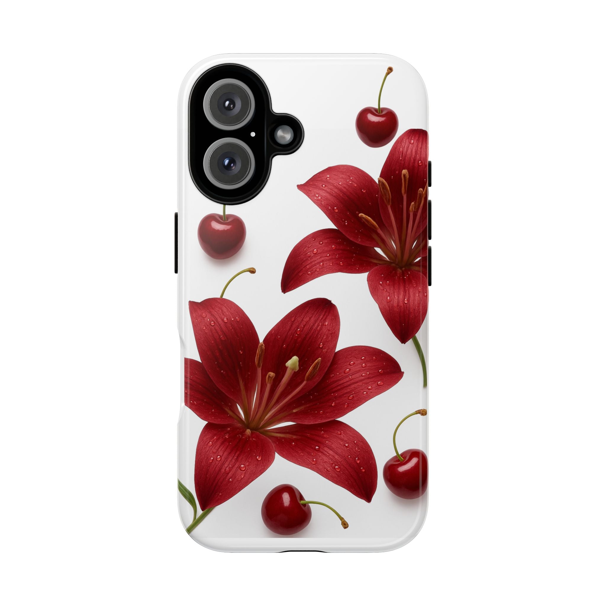 Floral Tough Phone Case, Beautiful Floral Design, Gift for Her, Risk Resistant Cover, Trendy Smartphone Accessory