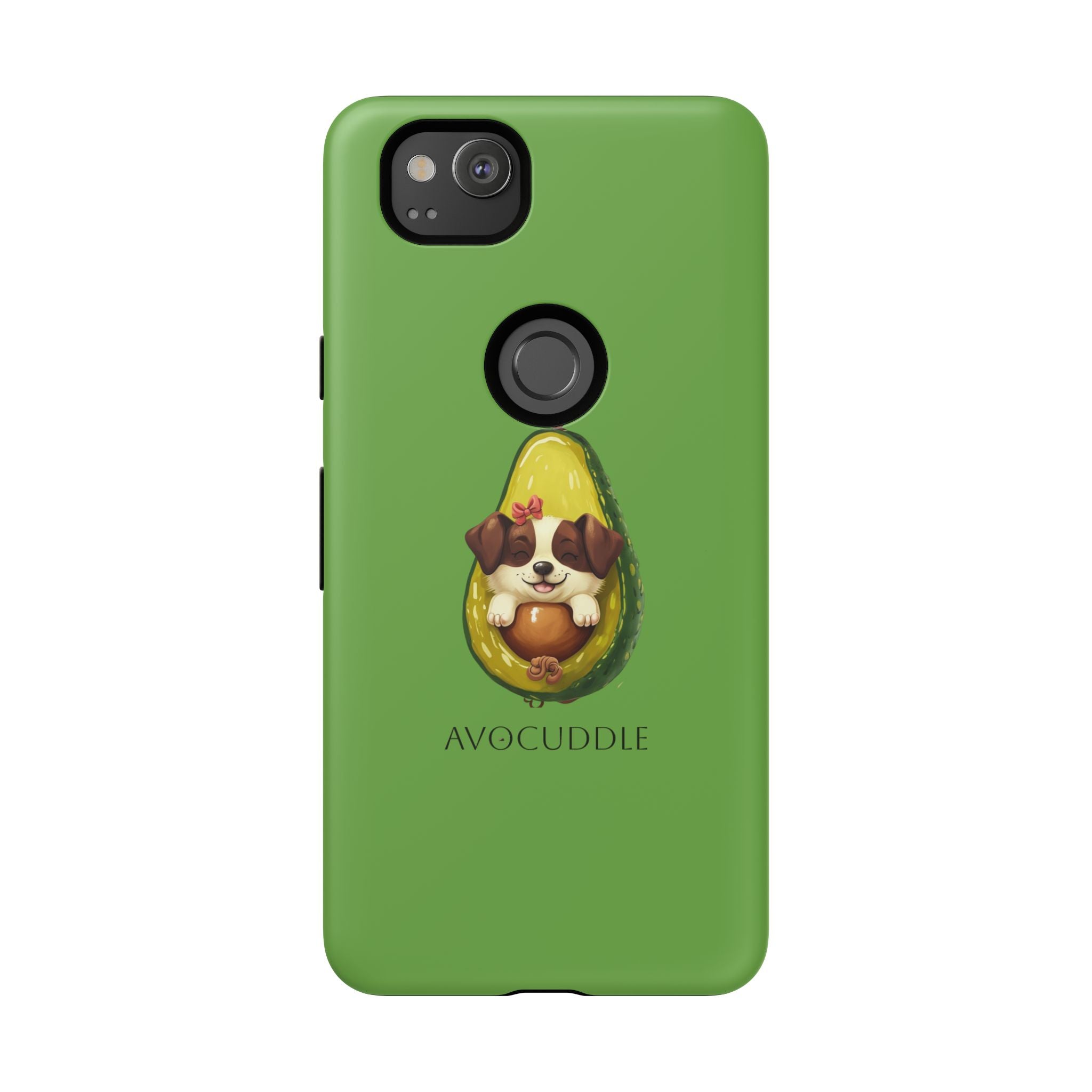 Cute Avocado Dog Phone Case - Pet Lover Gift, Animal Phone Cover, Quirky Accessory, Dog Mom Present, Custom Phone Case