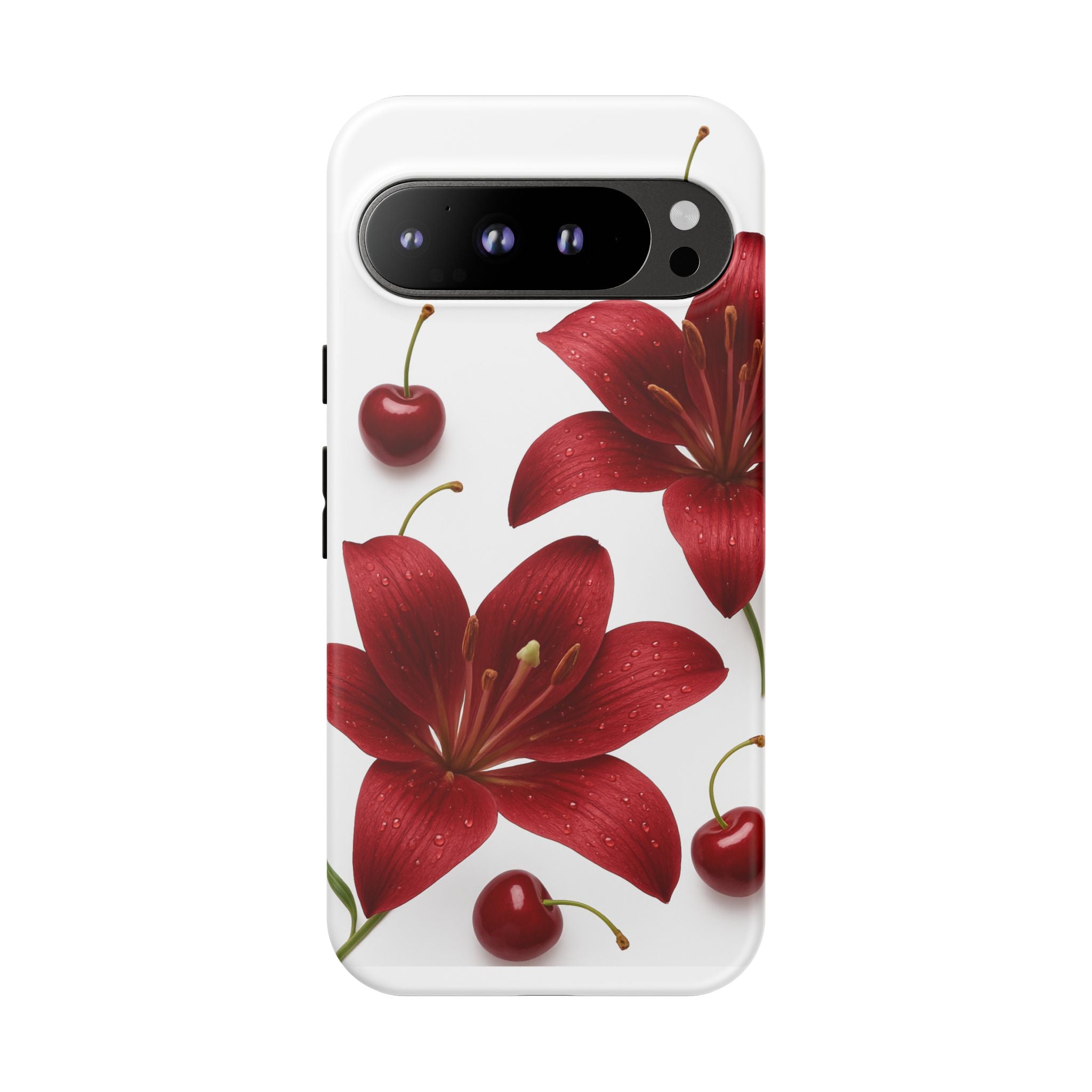 Floral Tough Phone Case, Beautiful Floral Design, Gift for Her, Risk Resistant Cover, Trendy Smartphone Accessory