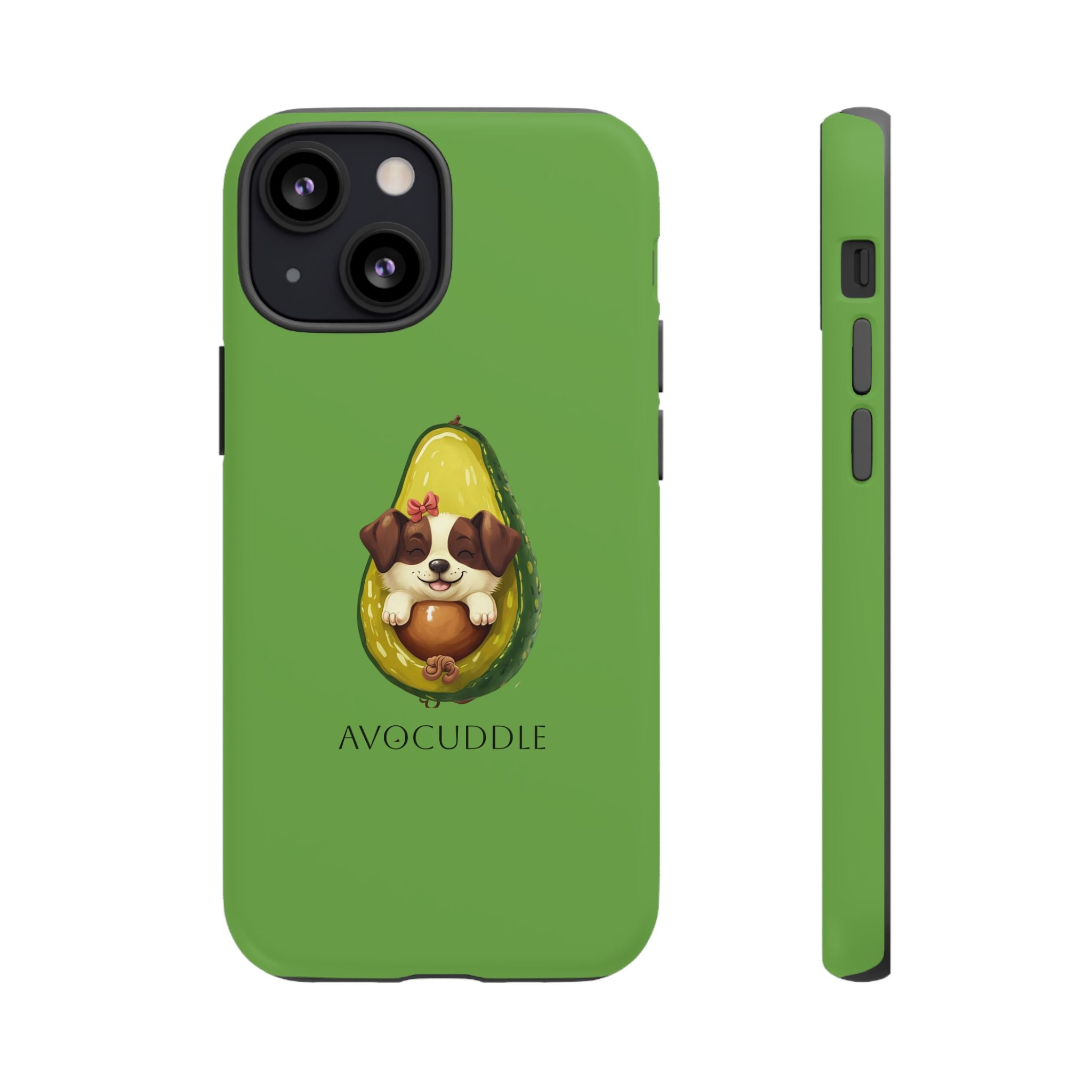 Cute Avocado Dog Phone Case - Pet Lover Gift, Animal Phone Cover, Quirky Accessory, Dog Mom Present, Custom Phone Case