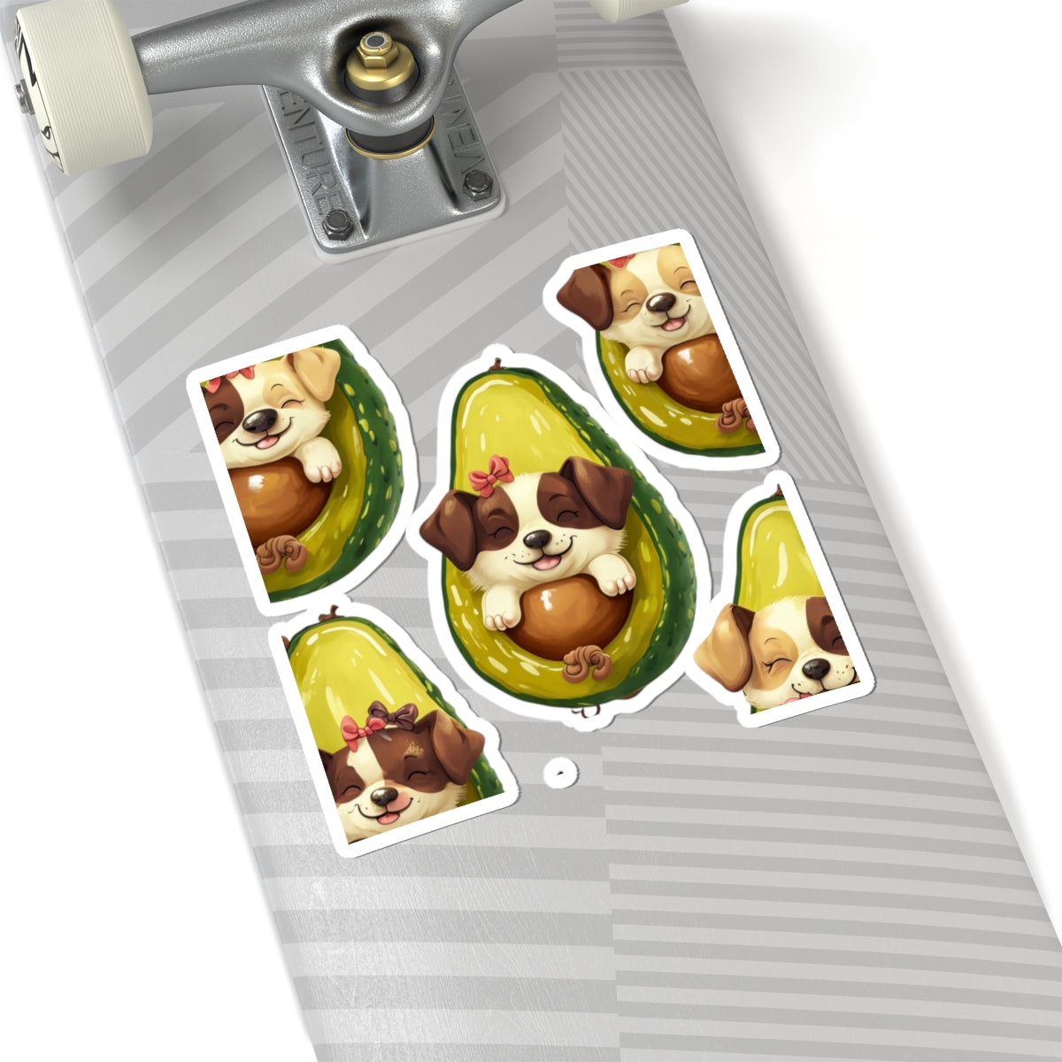 Adorable Avocado Puppy Stickers, Cute Dog Stickers, Pet Lover Gifts, Kawaii Dog Decals, Funny Laptop Stickers
