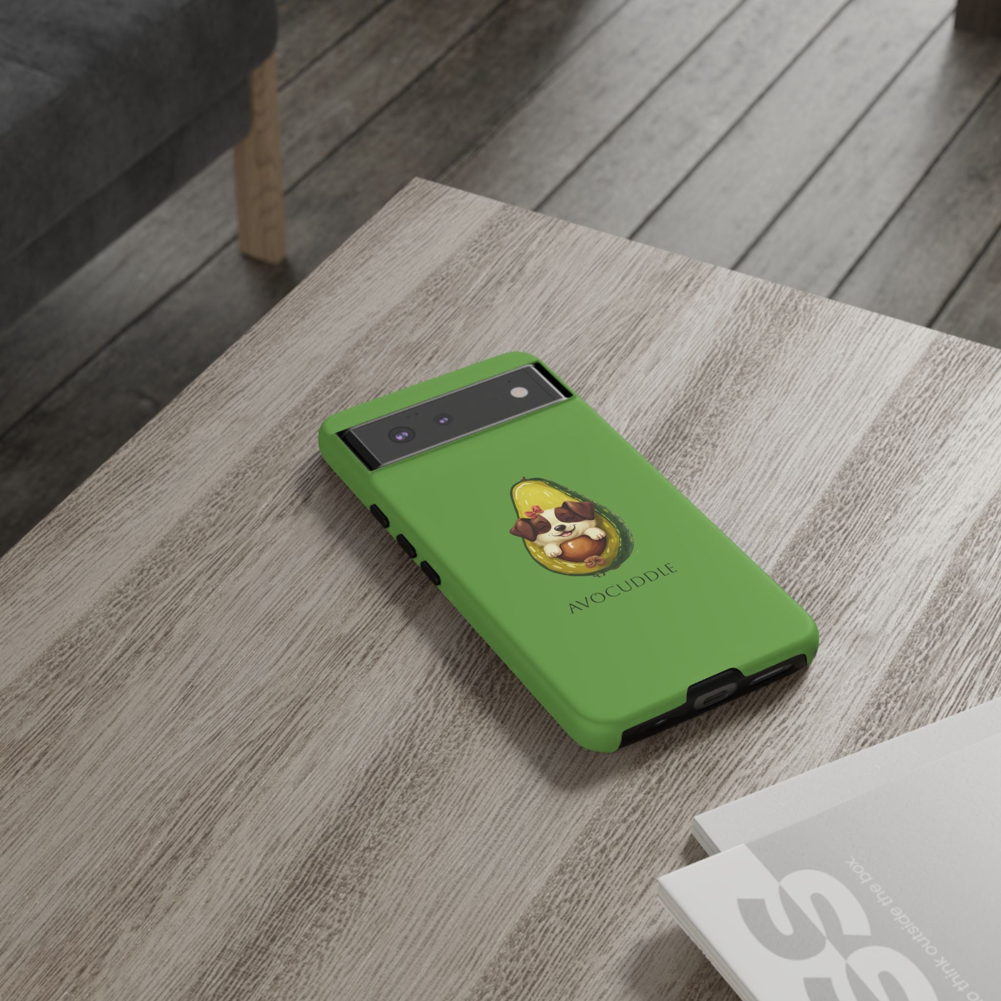 Cute Avocado Dog Phone Case - Pet Lover Gift, Animal Phone Cover, Quirky Accessory, Dog Mom Present, Custom Phone Case