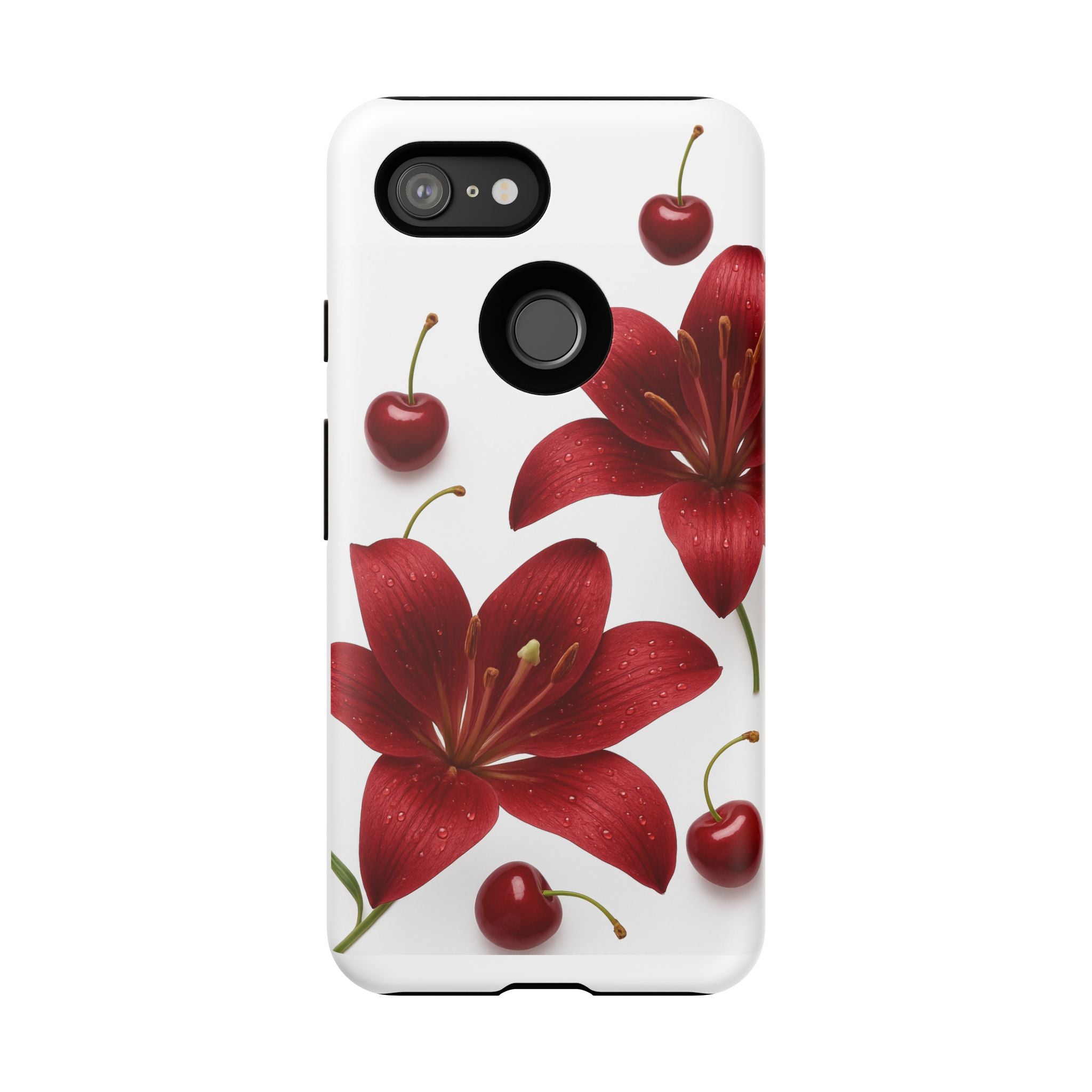 Floral Tough Phone Case, Beautiful Floral Design, Gift for Her, Risk Resistant Cover, Trendy Smartphone Accessory