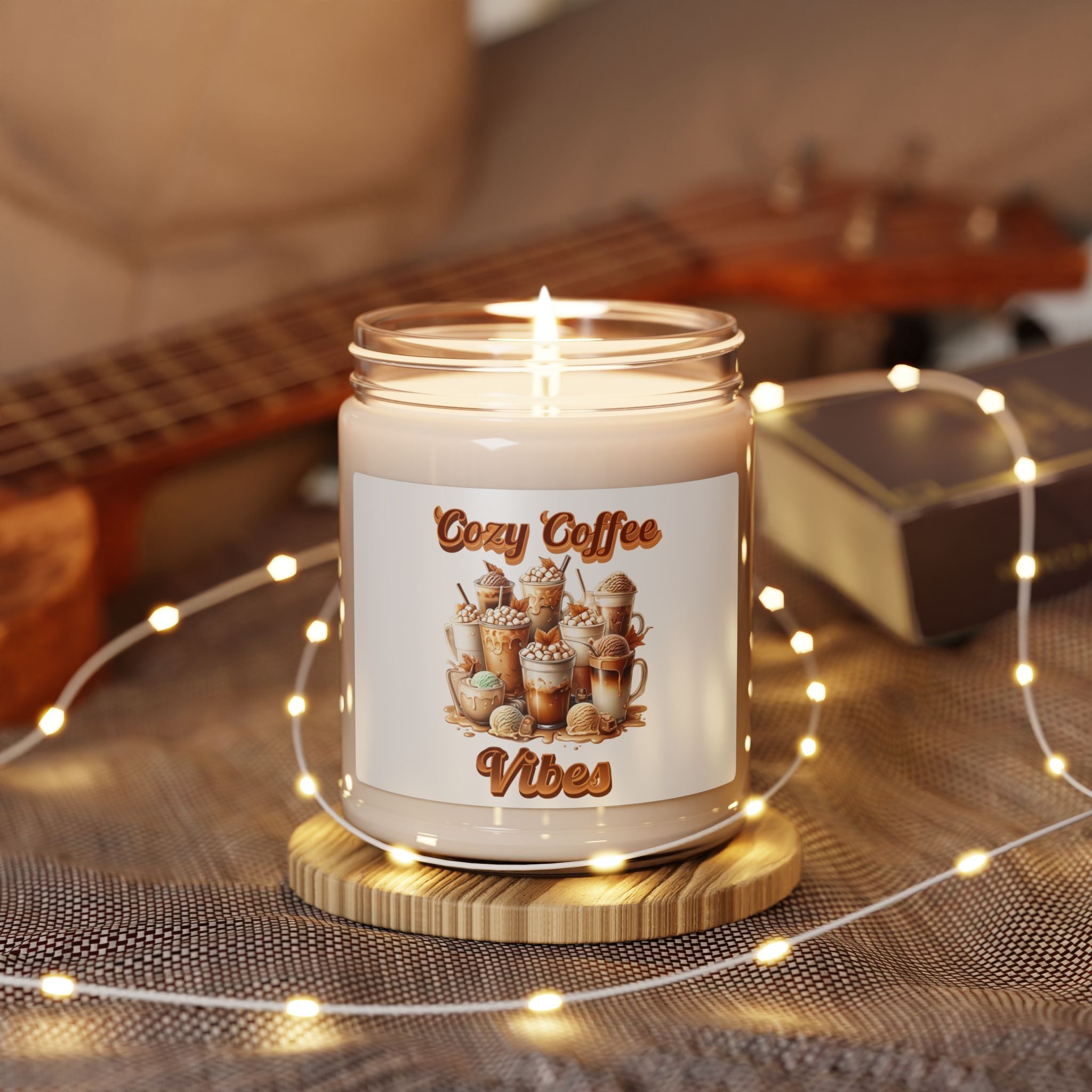 Cozy Coffee Vibes Scented Soy Candle | Perfect for Home Decor, Gifts, Relaxation, Self-Care, Coffee Lovers