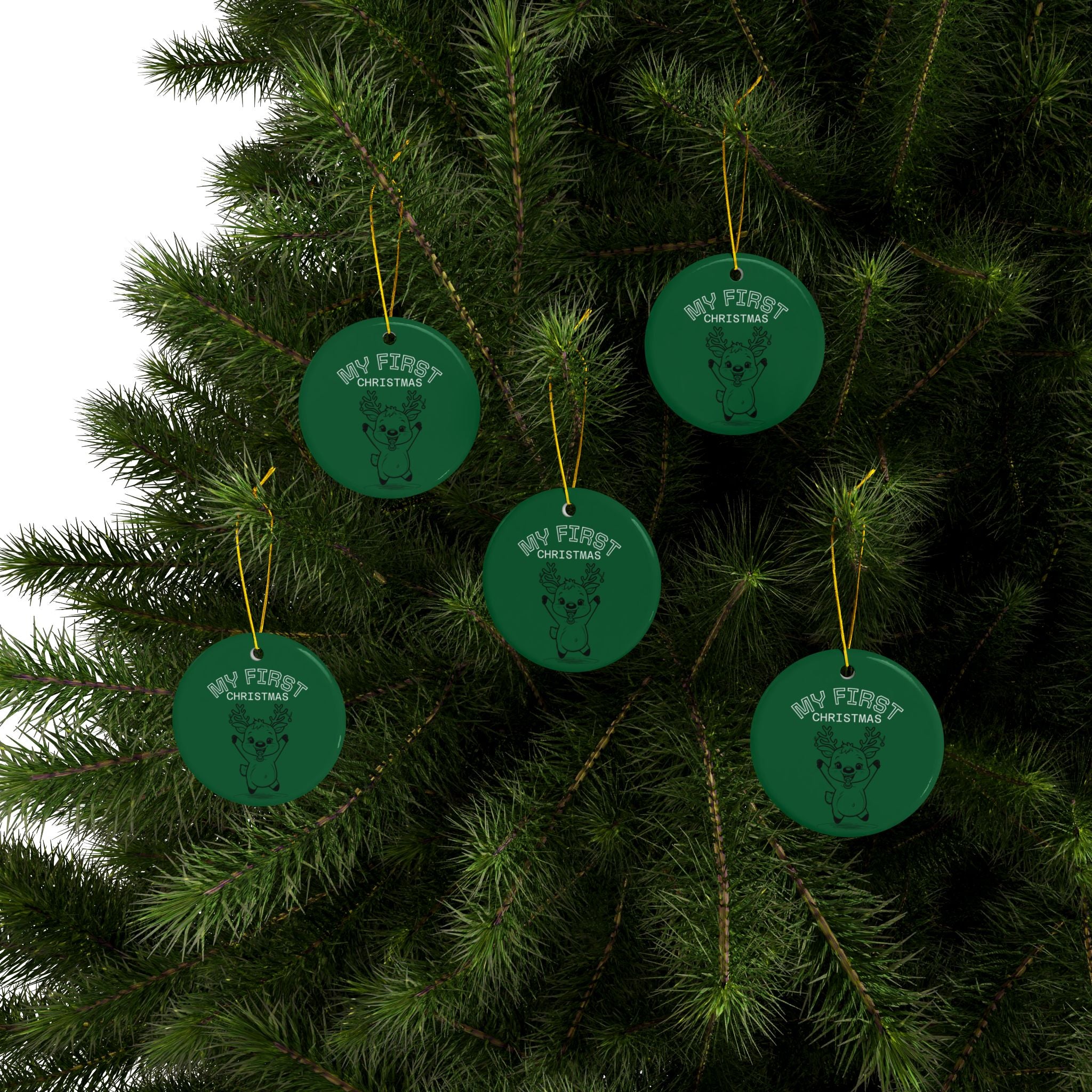 Ceramic Ornaments - Baby's First Christmas Set