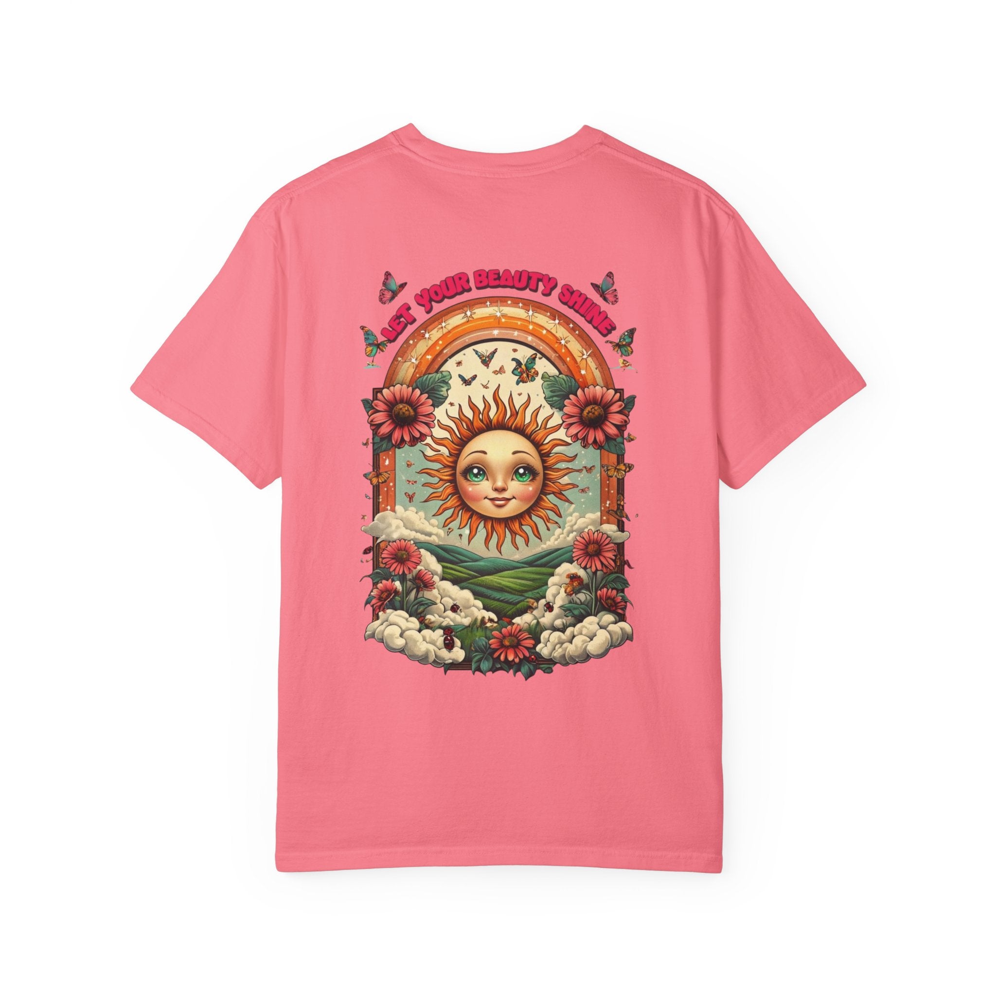 Sunshine Vibes Unisex Garment-Dyed T-shirt, Vintage Graphic Tee, Summer Fashion, Gift for Her, Eco-Friendly Clothing, Festival Wear