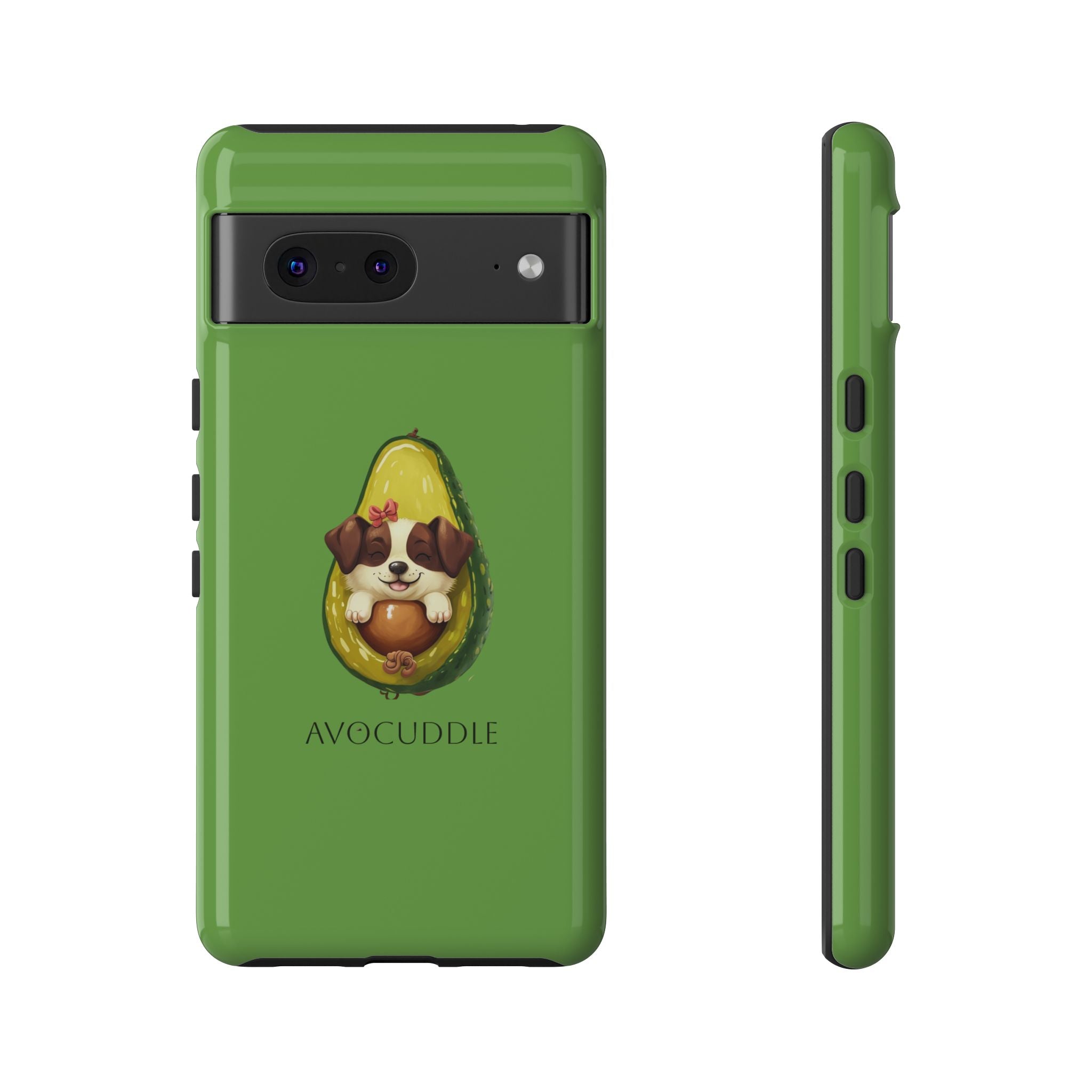 Cute Avocado Dog Phone Case - Pet Lover Gift, Animal Phone Cover, Quirky Accessory, Dog Mom Present, Custom Phone Case
