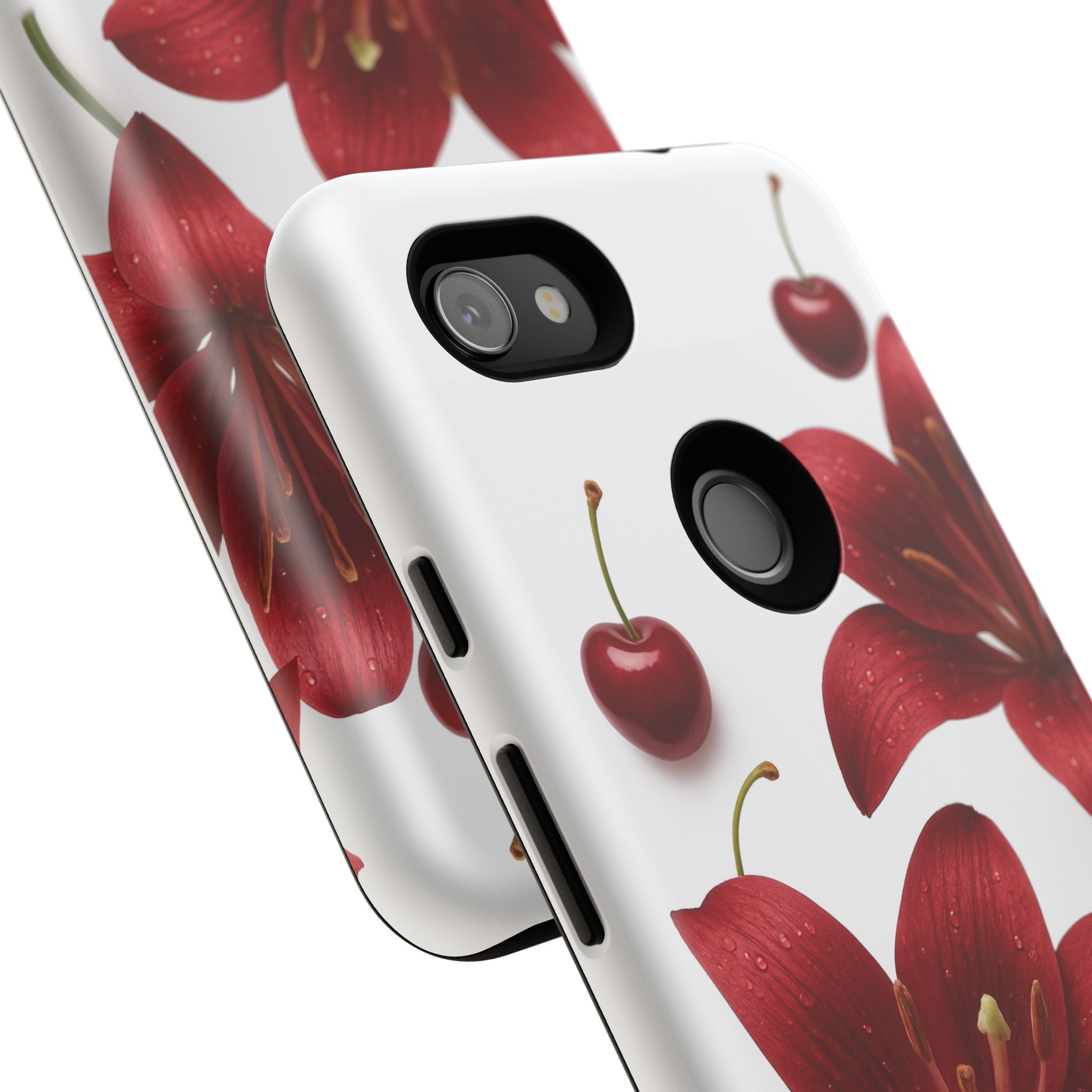 Floral Tough Phone Case, Beautiful Floral Design, Gift for Her, Risk Resistant Cover, Trendy Smartphone Accessory