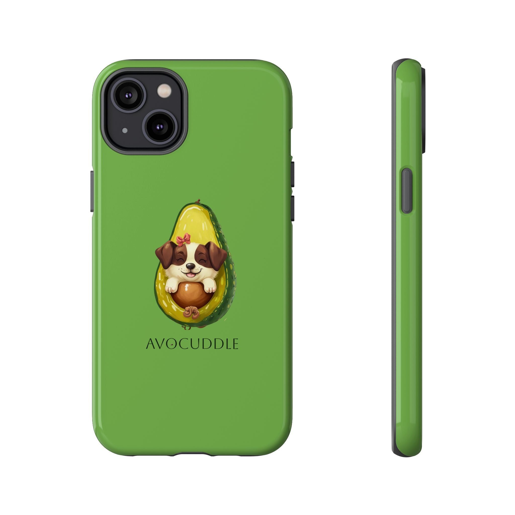 Cute Avocado Dog Phone Case - Pet Lover Gift, Animal Phone Cover, Quirky Accessory, Dog Mom Present, Custom Phone Case
