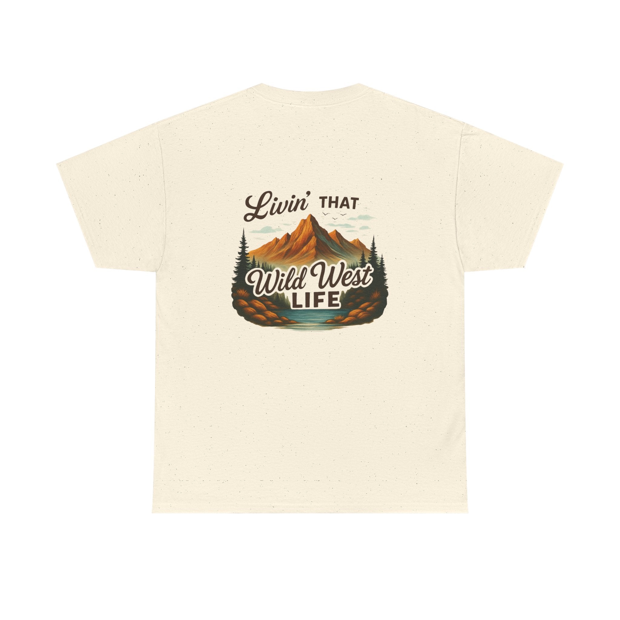 Camping Country Wild West Life Tee, Unisex Heavy Cotton T-Shirt, Adventure Shirt, Outdoor Apparel, Nature Lover Gift, Festival Wear