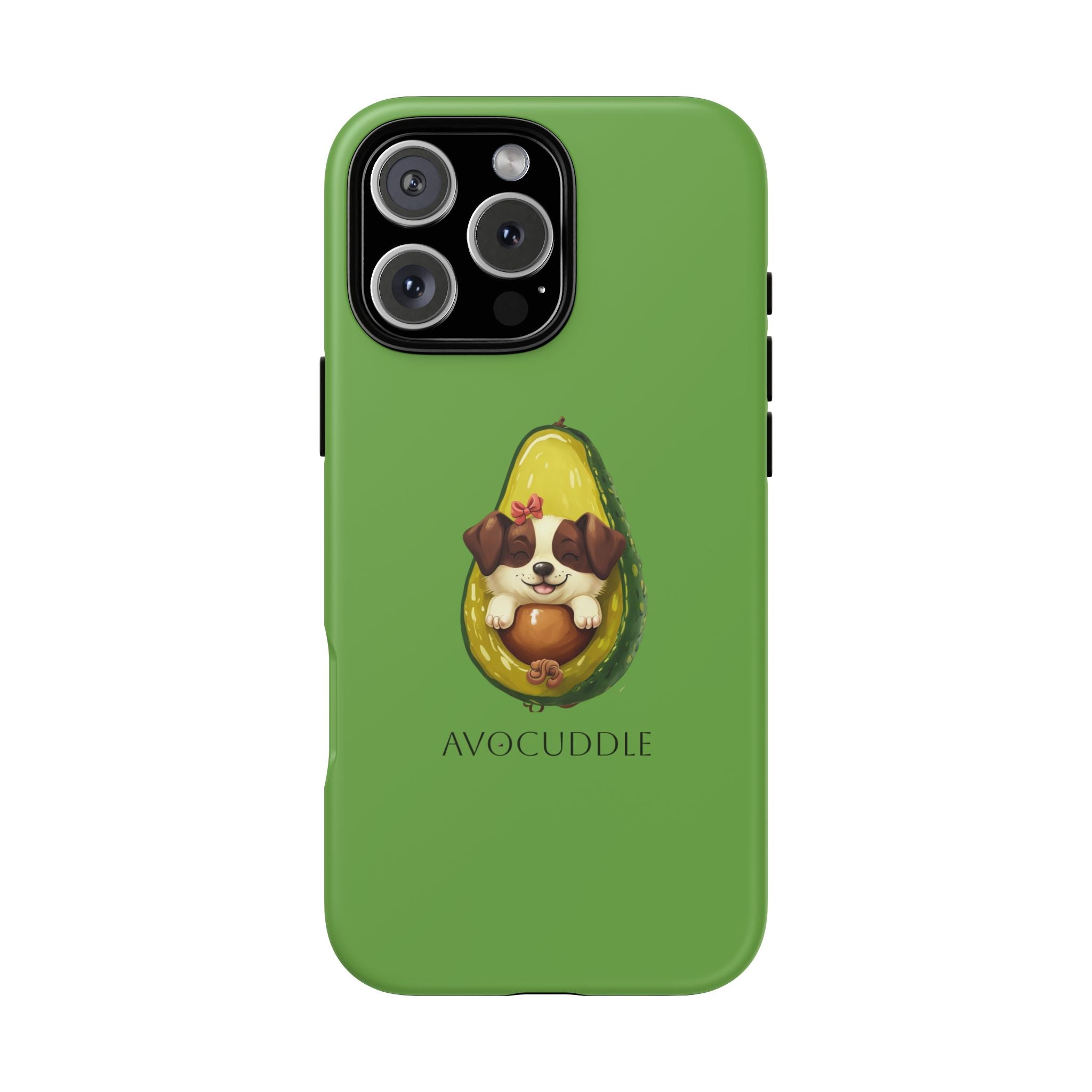 Cute Avocado Dog Phone Case - Pet Lover Gift, Animal Phone Cover, Quirky Accessory, Dog Mom Present, Custom Phone Case