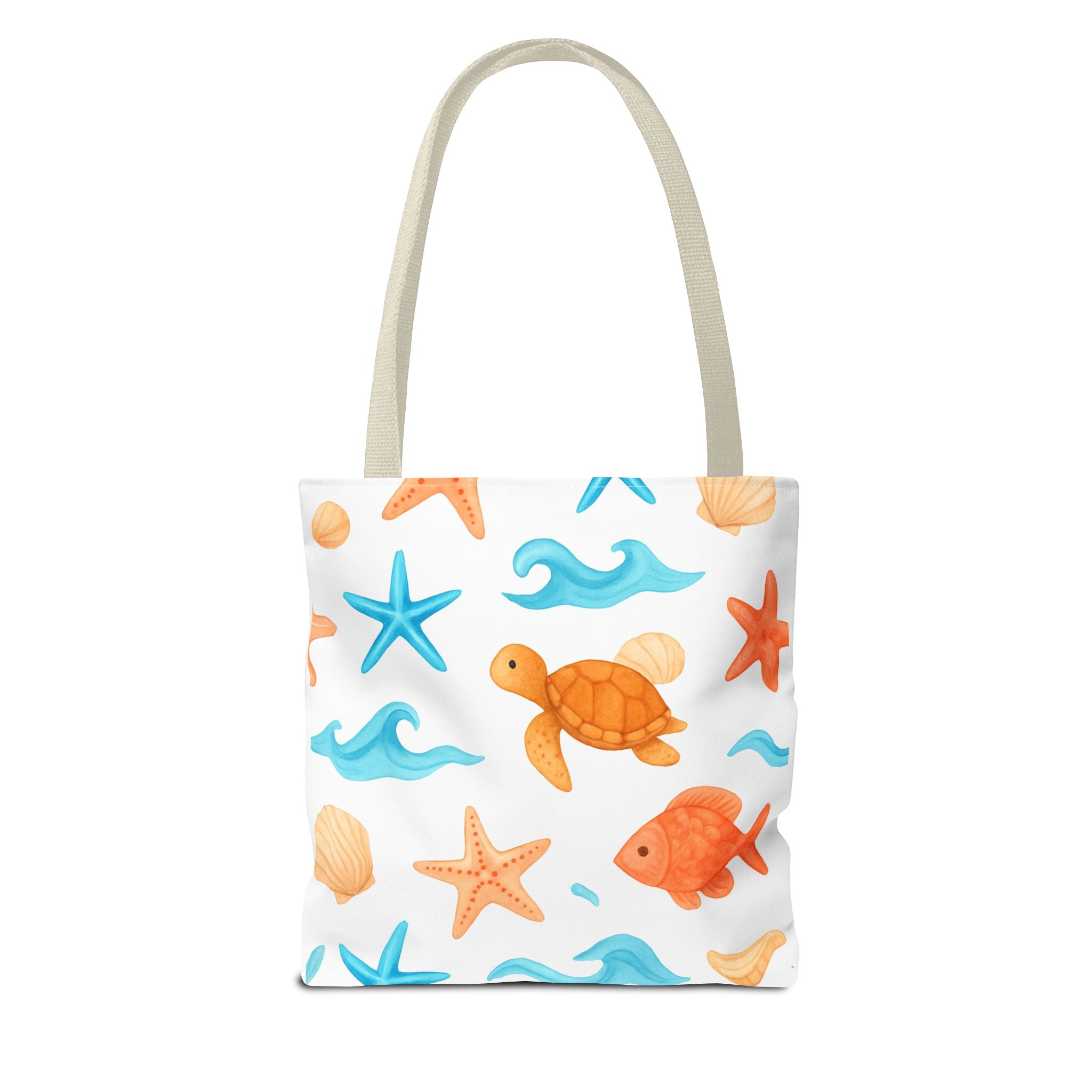 Ocean-Themed Tote Bag - Cute Beach Bag, Summer Accessories, Gift for Ocean Lovers, Lightweight Carryall, Summer Shopping Bag