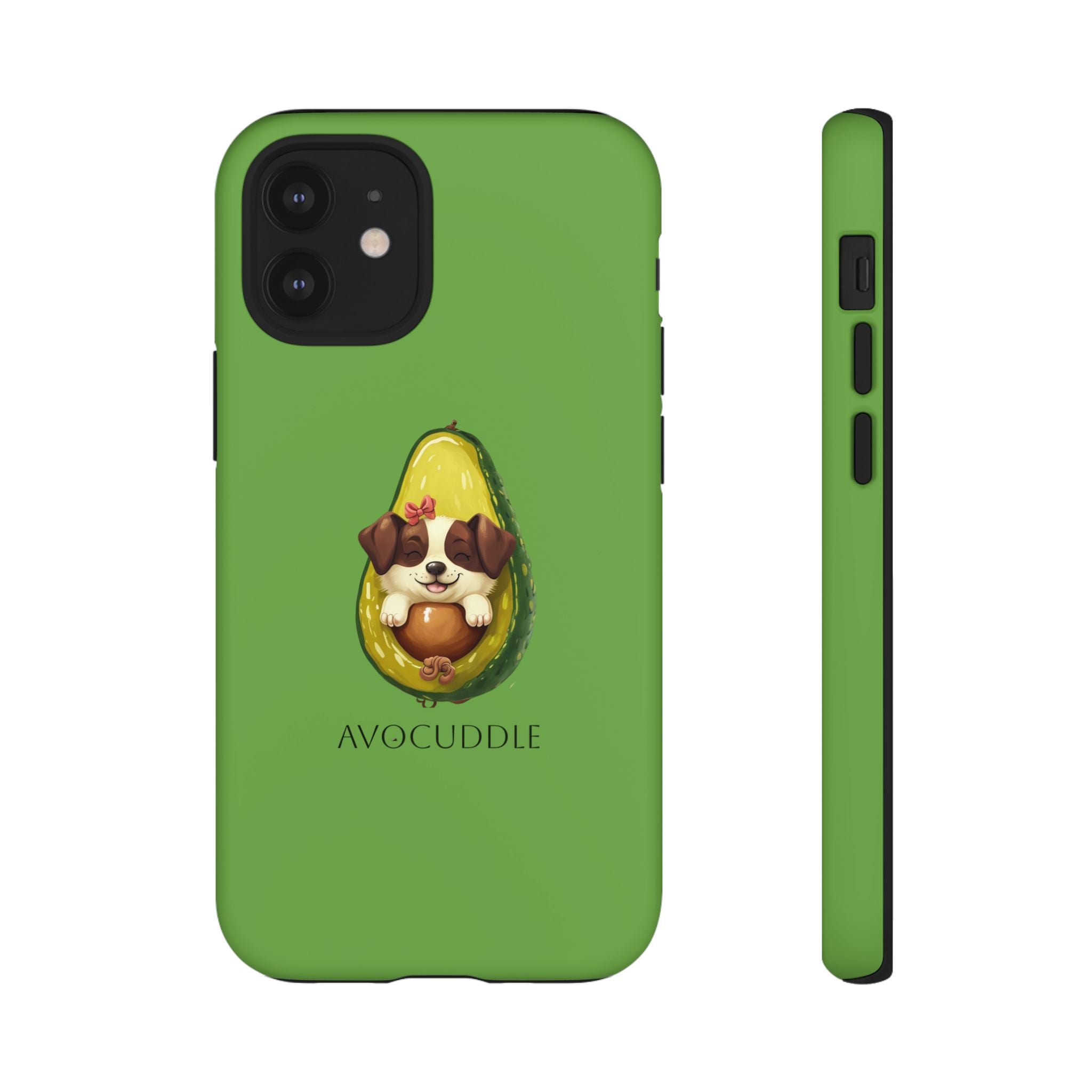 Cute Avocado Dog Phone Case - Pet Lover Gift, Animal Phone Cover, Quirky Accessory, Dog Mom Present, Custom Phone Case