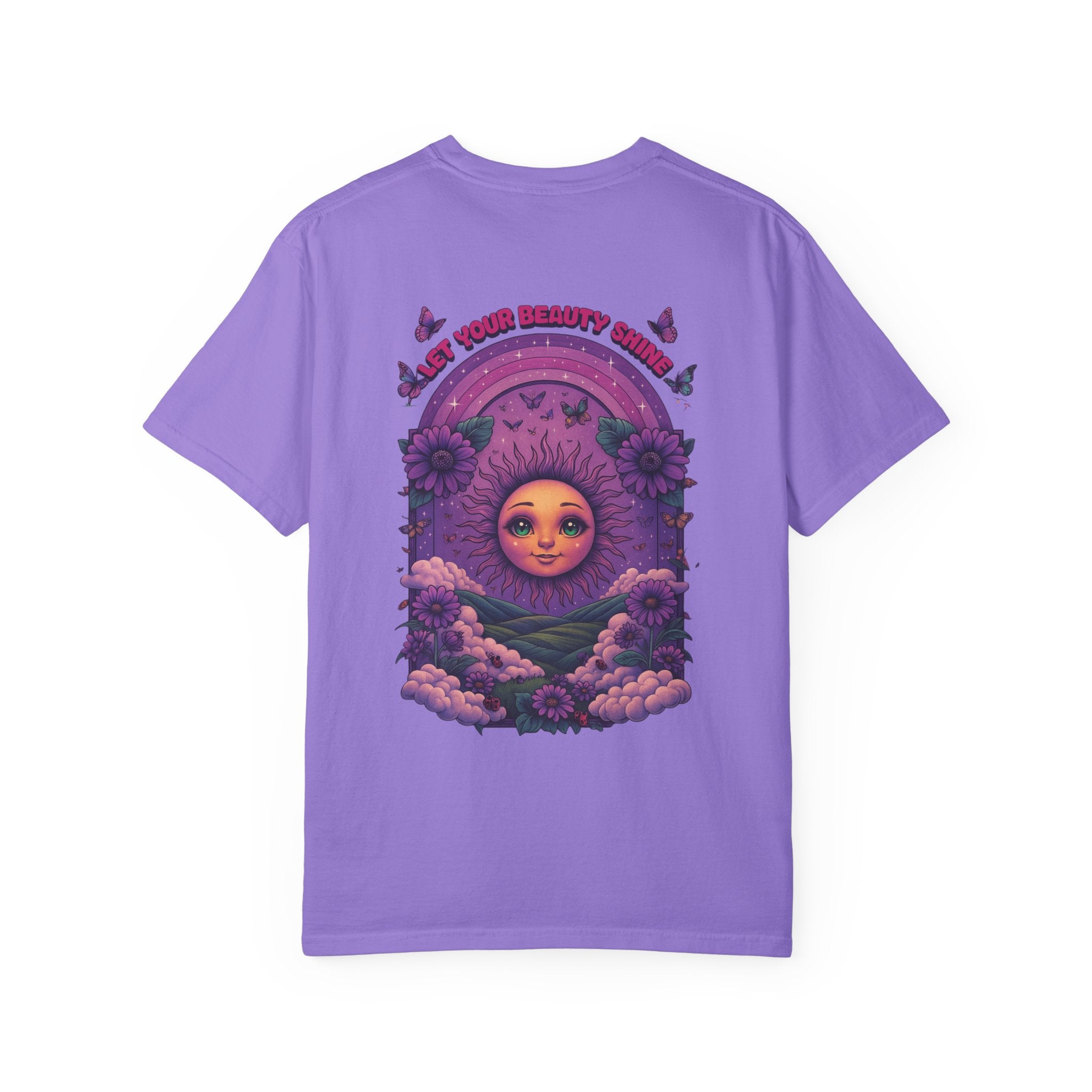 Sunshine Vibes Unisex Garment-Dyed T-shirt, Vintage Graphic Tee, Summer Fashion, Gift for Her, Eco-Friendly Clothing, Festival Wear