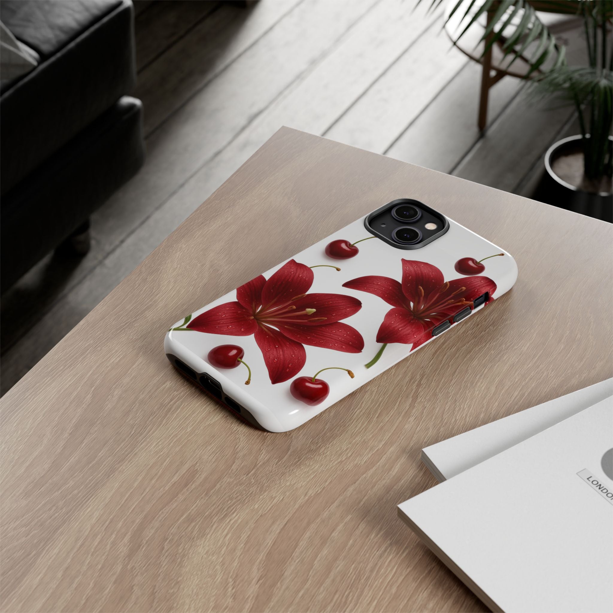Floral Tough Phone Case, Beautiful Floral Design, Gift for Her, Risk Resistant Cover, Trendy Smartphone Accessory