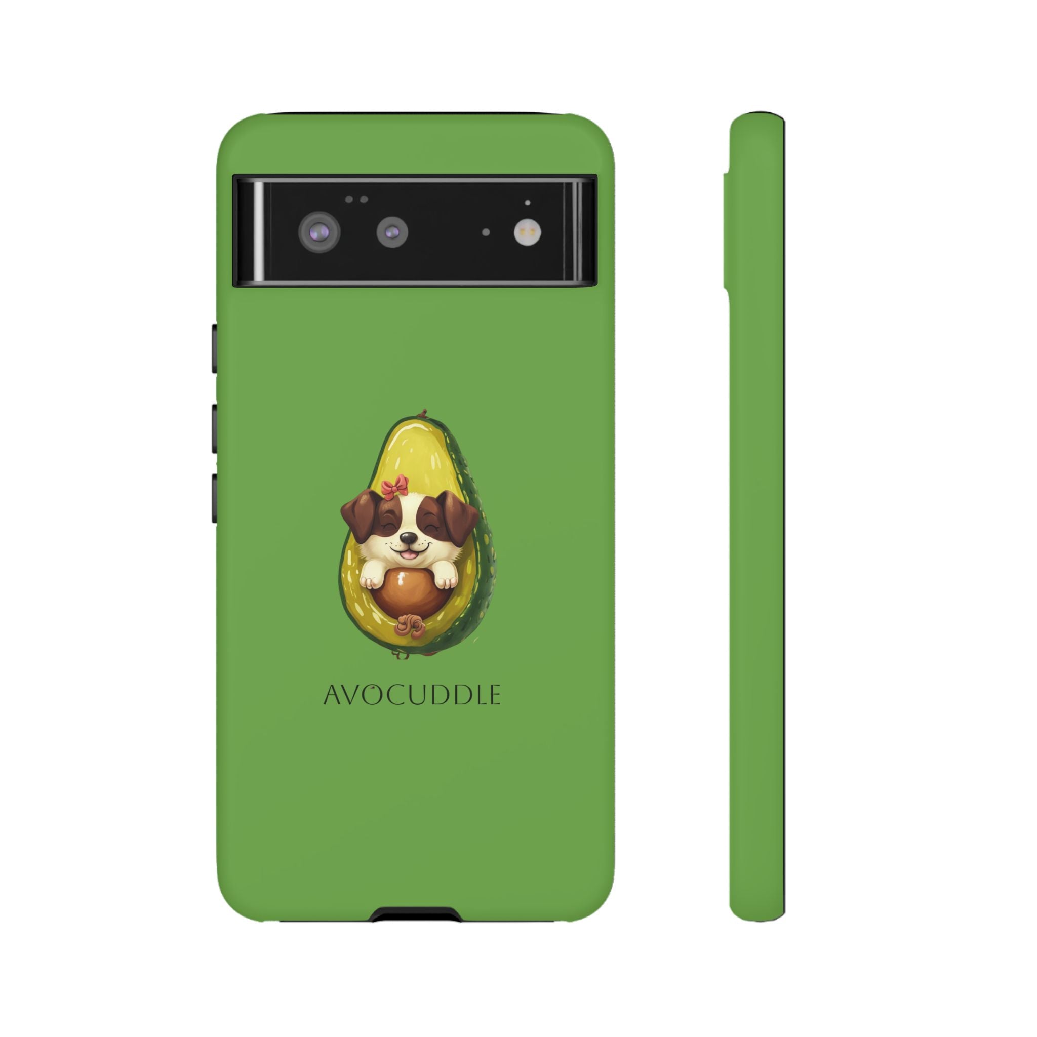 Cute Avocado Dog Phone Case - Pet Lover Gift, Animal Phone Cover, Quirky Accessory, Dog Mom Present, Custom Phone Case