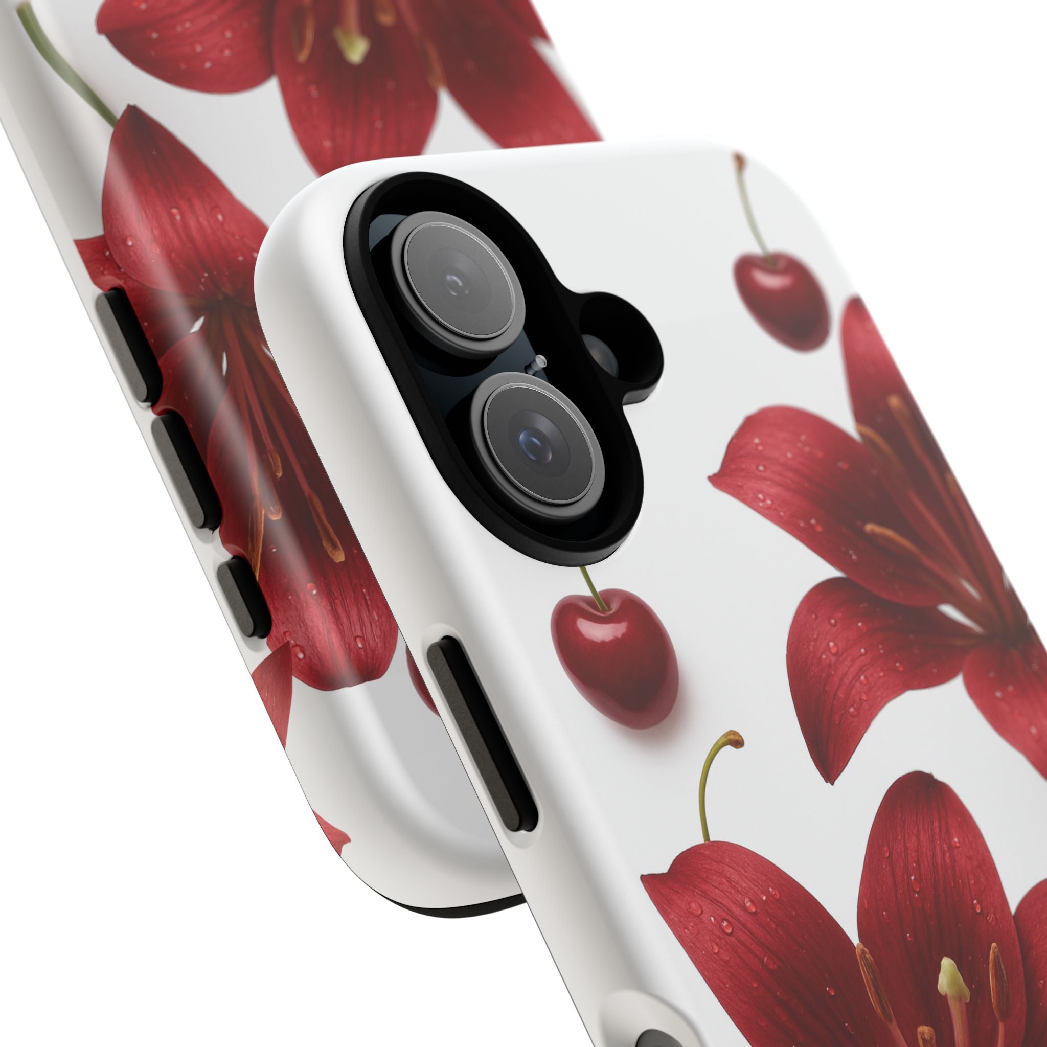 Floral Tough Phone Case, Beautiful Floral Design, Gift for Her, Risk Resistant Cover, Trendy Smartphone Accessory