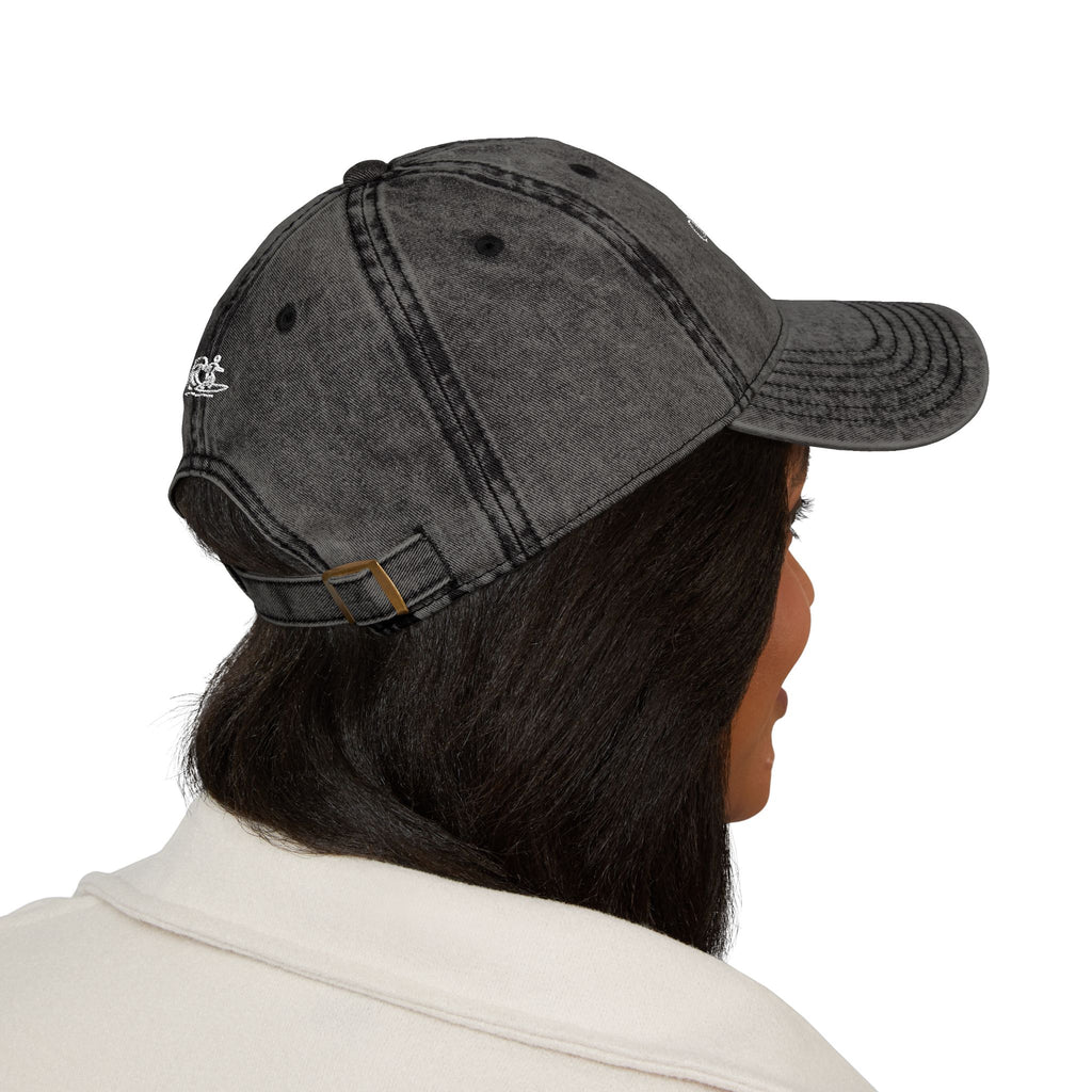 Vintage Embroidered Cap, Retro Hat, Unisex Vintage Cap, Distressed Dad Hat, Casual Outdoor Accessories, Summer Headwear