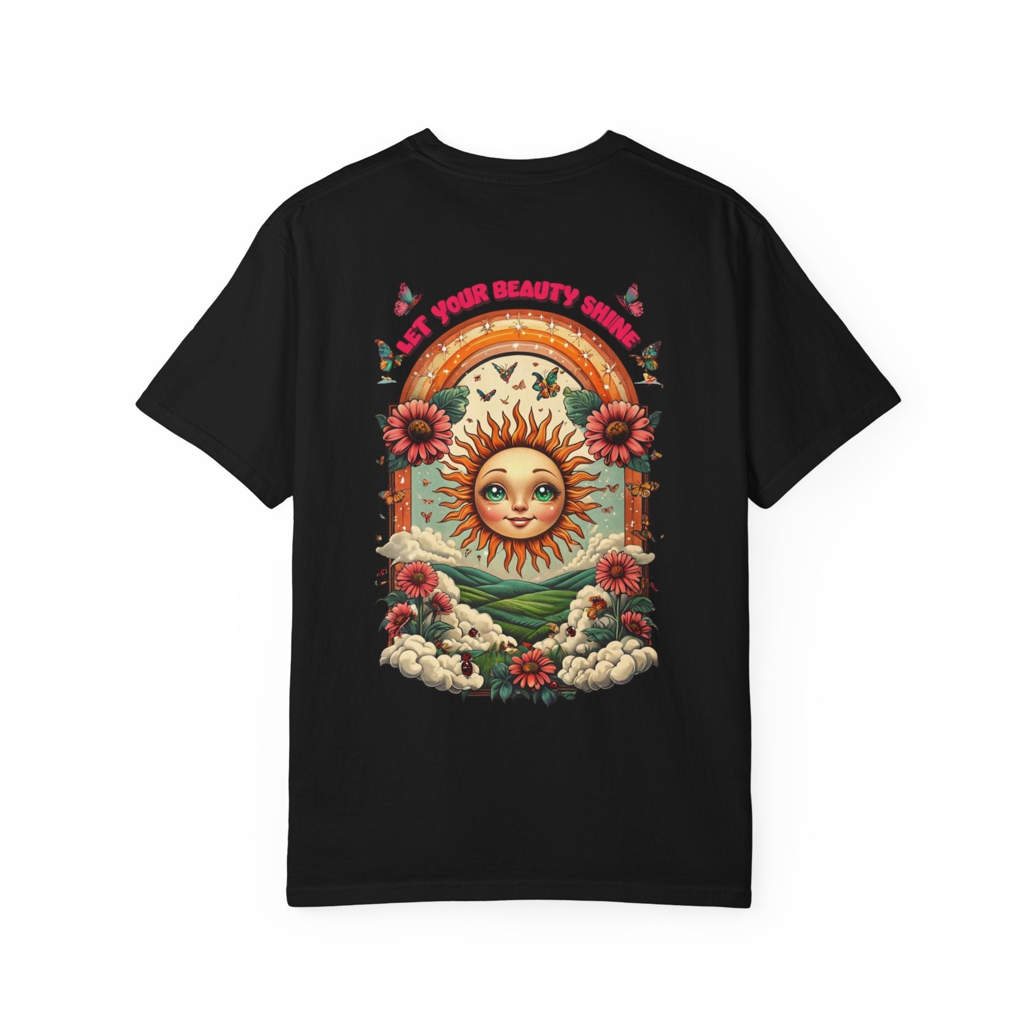 Sunshine Vibes Unisex Garment-Dyed T-shirt, Vintage Graphic Tee, Summer Fashion, Gift for Her, Eco-Friendly Clothing, Festival Wear