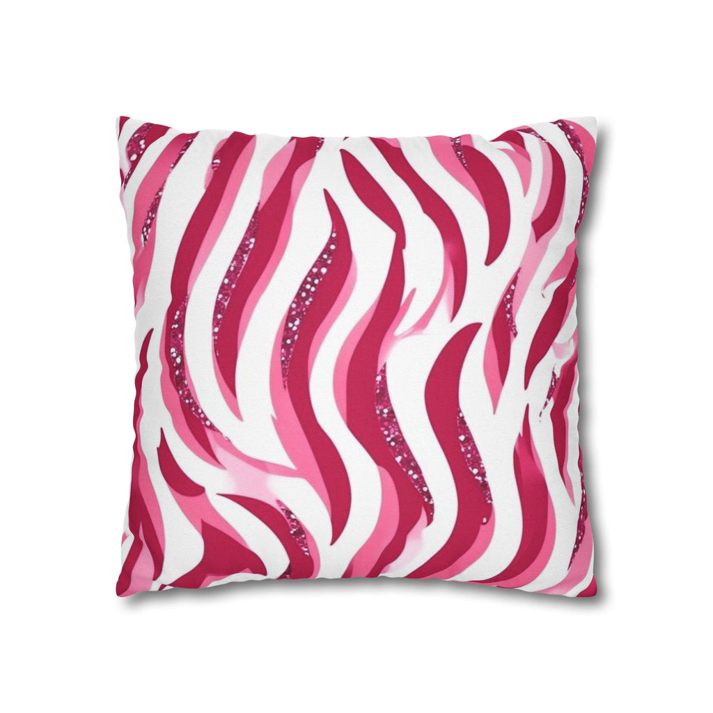 Vibrant Zebra Print Pillowcase, Home Decor, Couch Accent, Gift for Her, Animal Print Decor