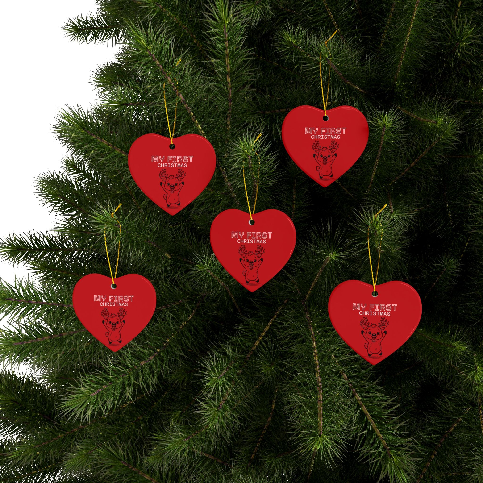 Ceramic Ornaments - Baby's First Christmas Set