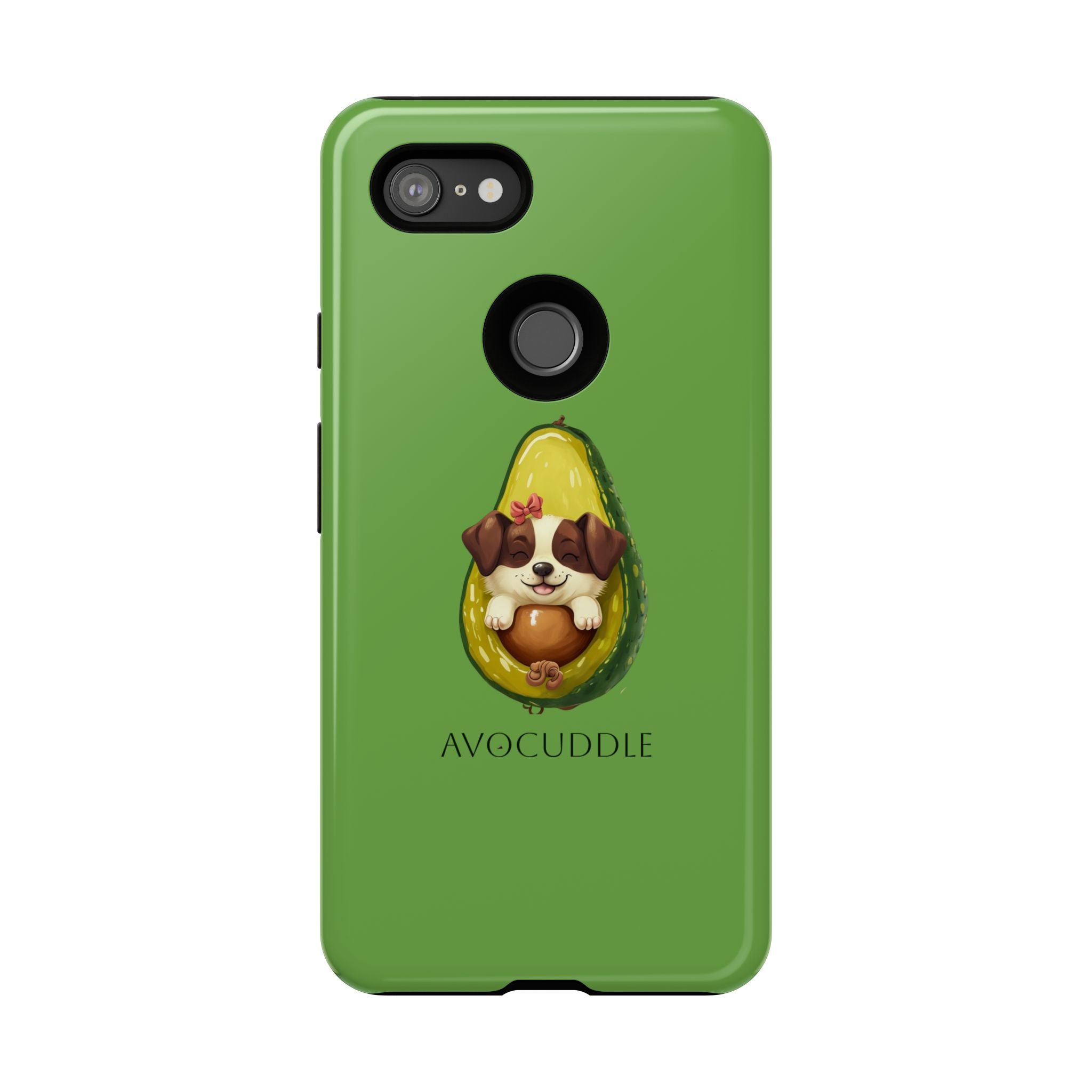 Cute Avocado Dog Phone Case - Pet Lover Gift, Animal Phone Cover, Quirky Accessory, Dog Mom Present, Custom Phone Case