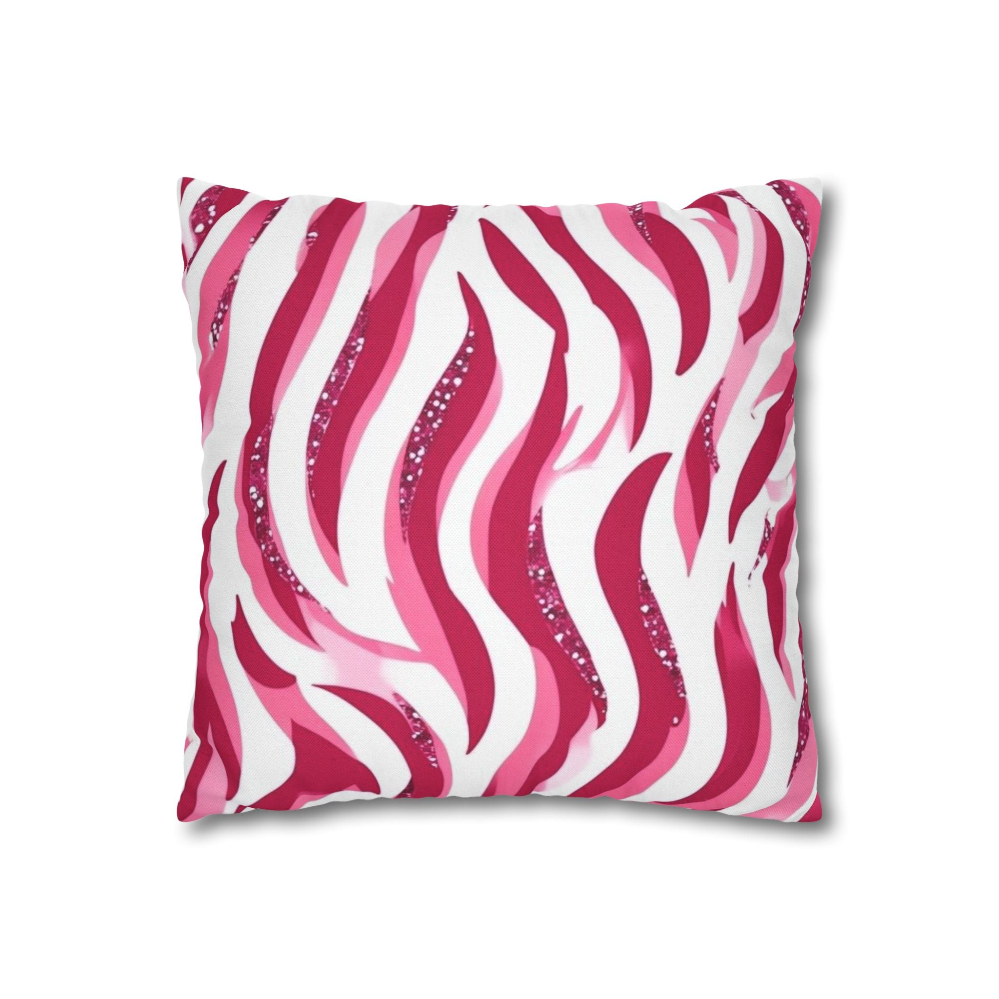 Vibrant Zebra Print Pillowcase, Home Decor, Couch Accent, Gift for Her, Animal Print Decor