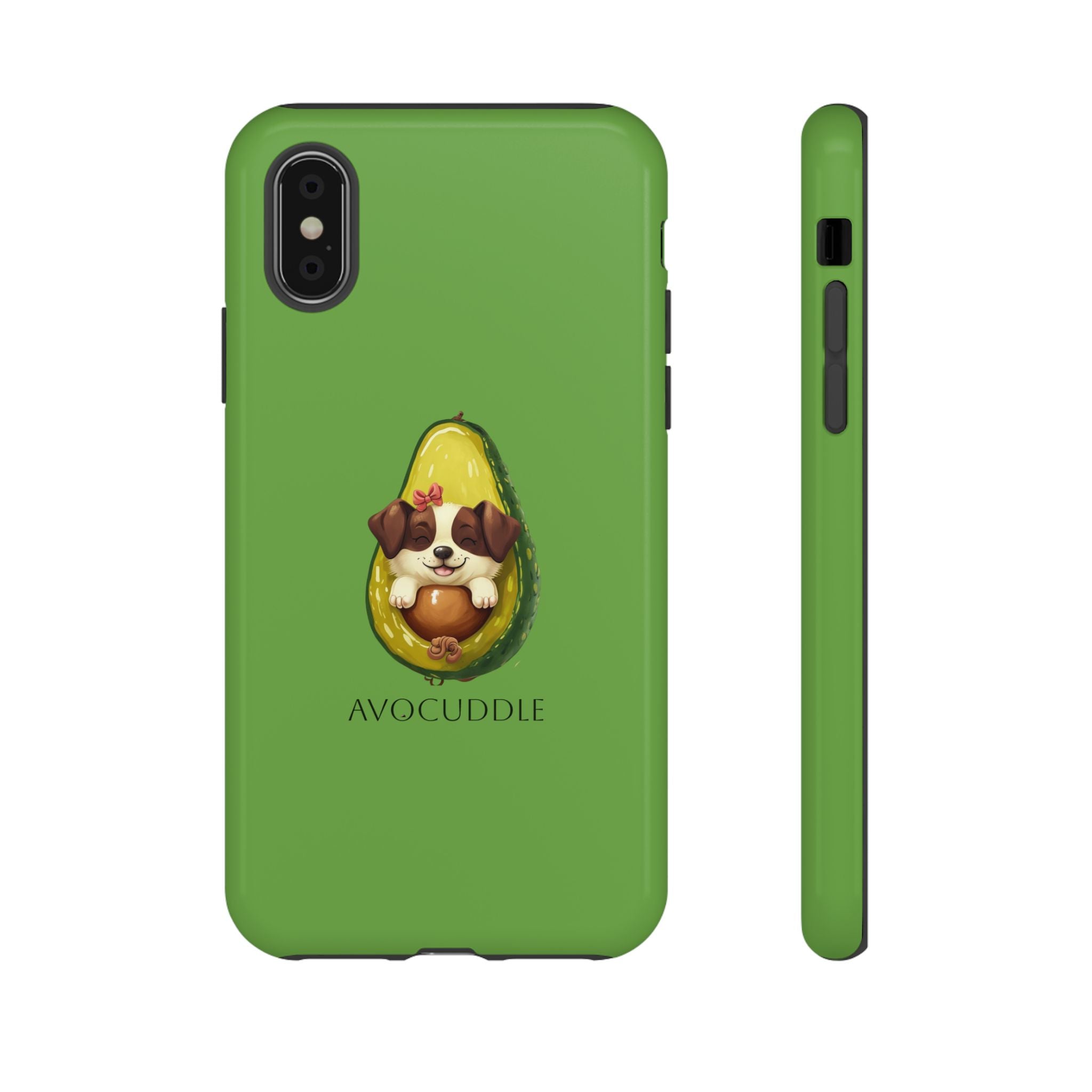 Cute Avocado Dog Phone Case - Pet Lover Gift, Animal Phone Cover, Quirky Accessory, Dog Mom Present, Custom Phone Case