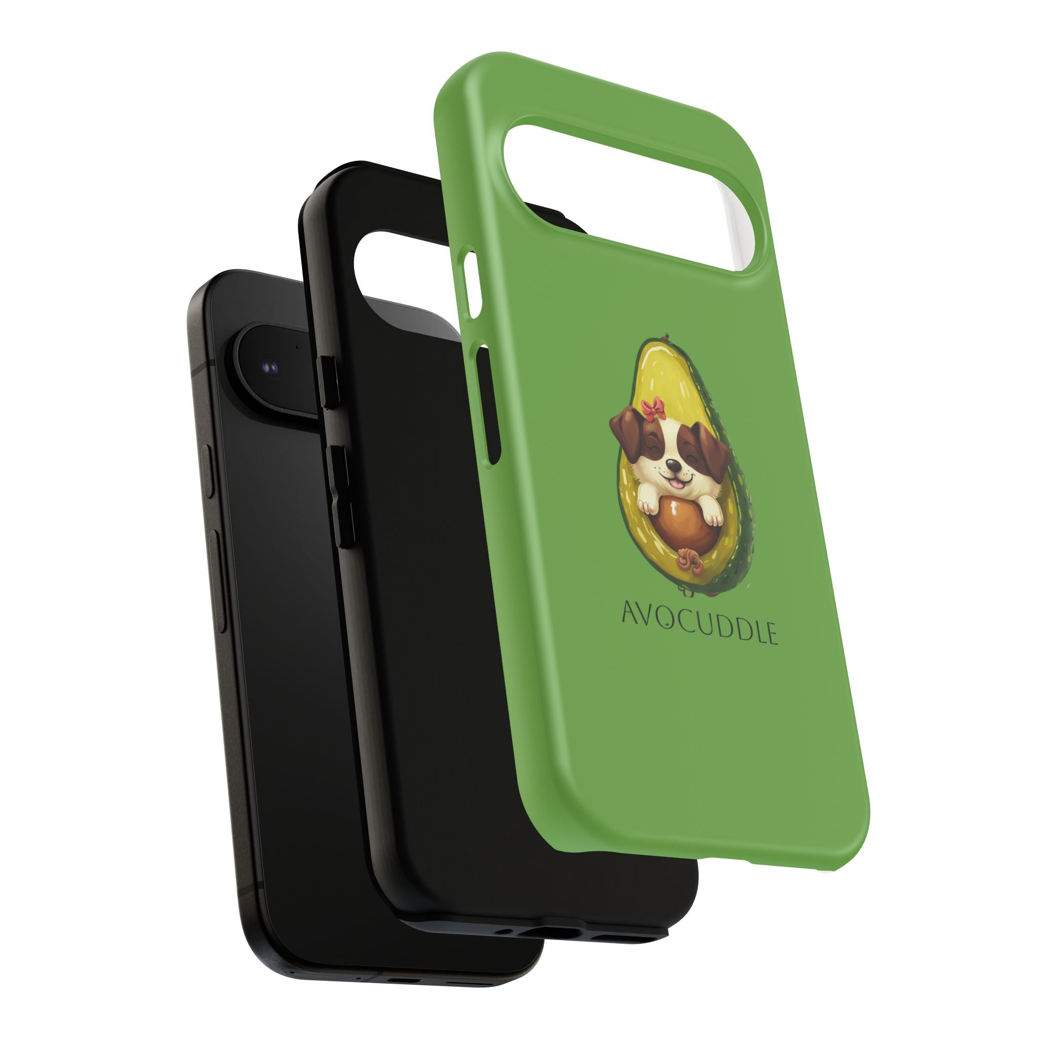 Cute Avocado Dog Phone Case - Pet Lover Gift, Animal Phone Cover, Quirky Accessory, Dog Mom Present, Custom Phone Case