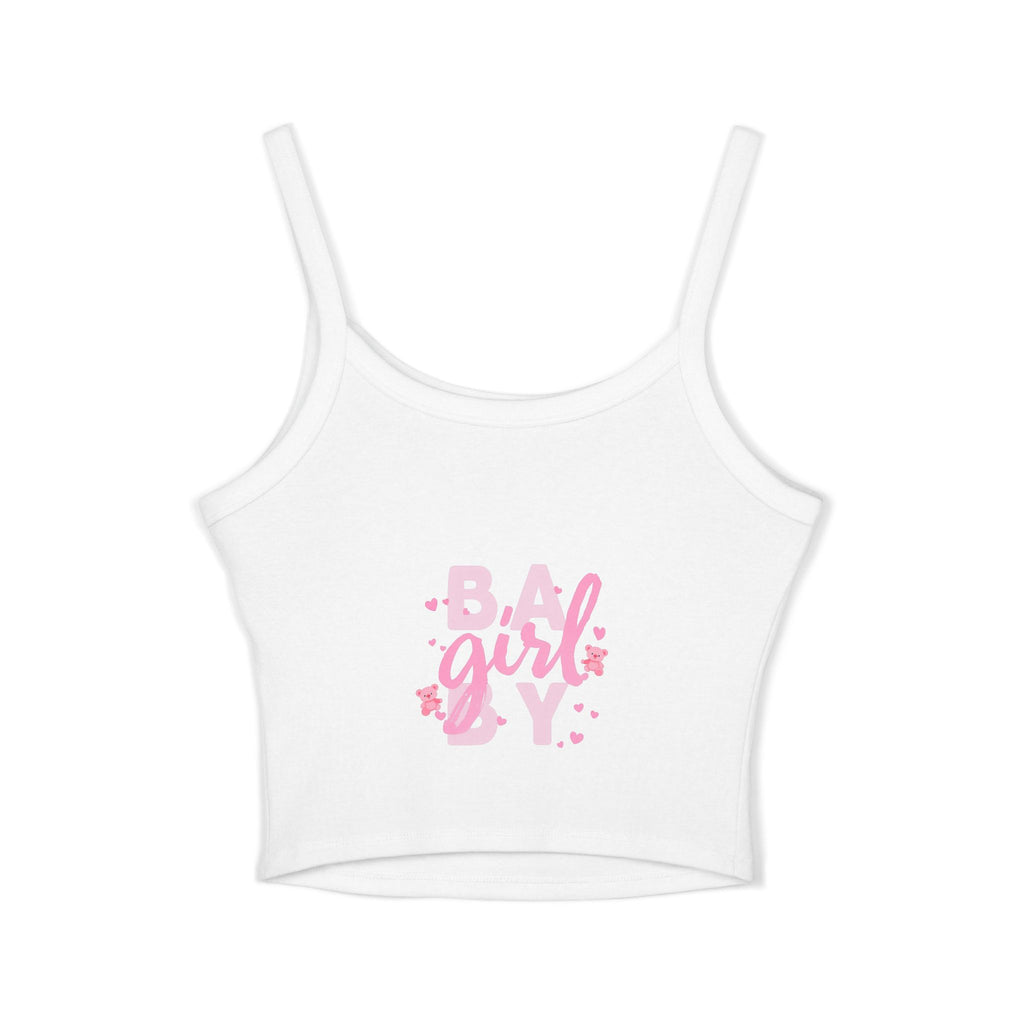 Cute Baby Girl Spaghetti Strap Tank Top, Summer Top, Casual Wear, Gift for New Moms, Birthday Outfit, Baby Shower Gift
