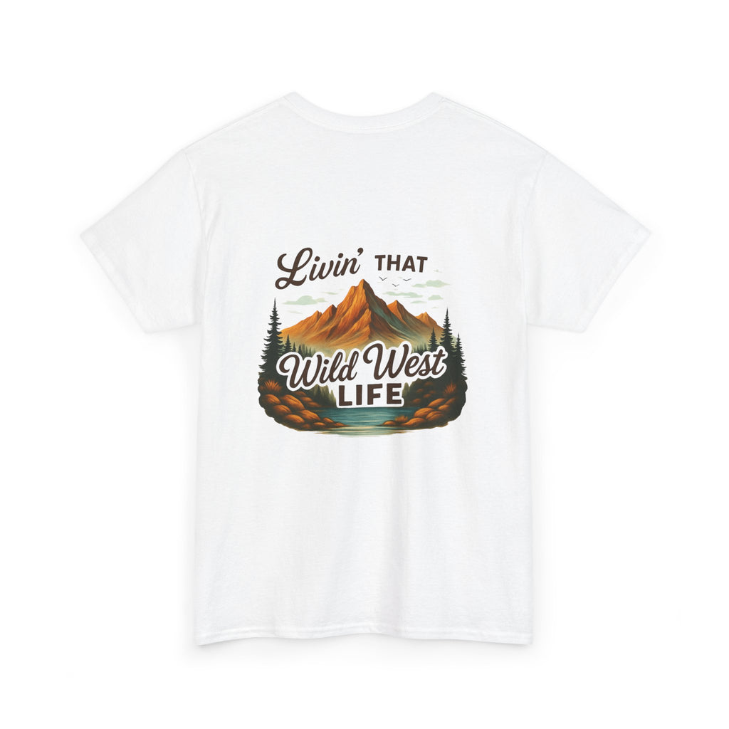 Camping Country Wild West Life Tee, Unisex Heavy Cotton T-Shirt, Adventure Shirt, Outdoor Apparel, Nature Lover Gift, Festival Wear