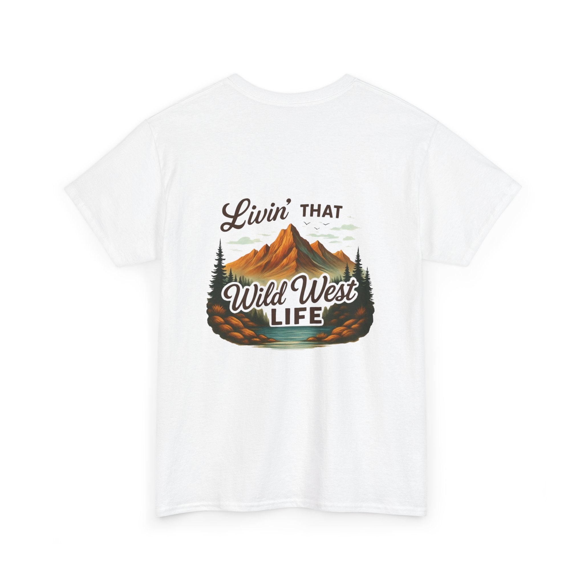 Camping Country Wild West Life Tee, Unisex Heavy Cotton T-Shirt, Adventure Shirt, Outdoor Apparel, Nature Lover Gift, Festival Wear